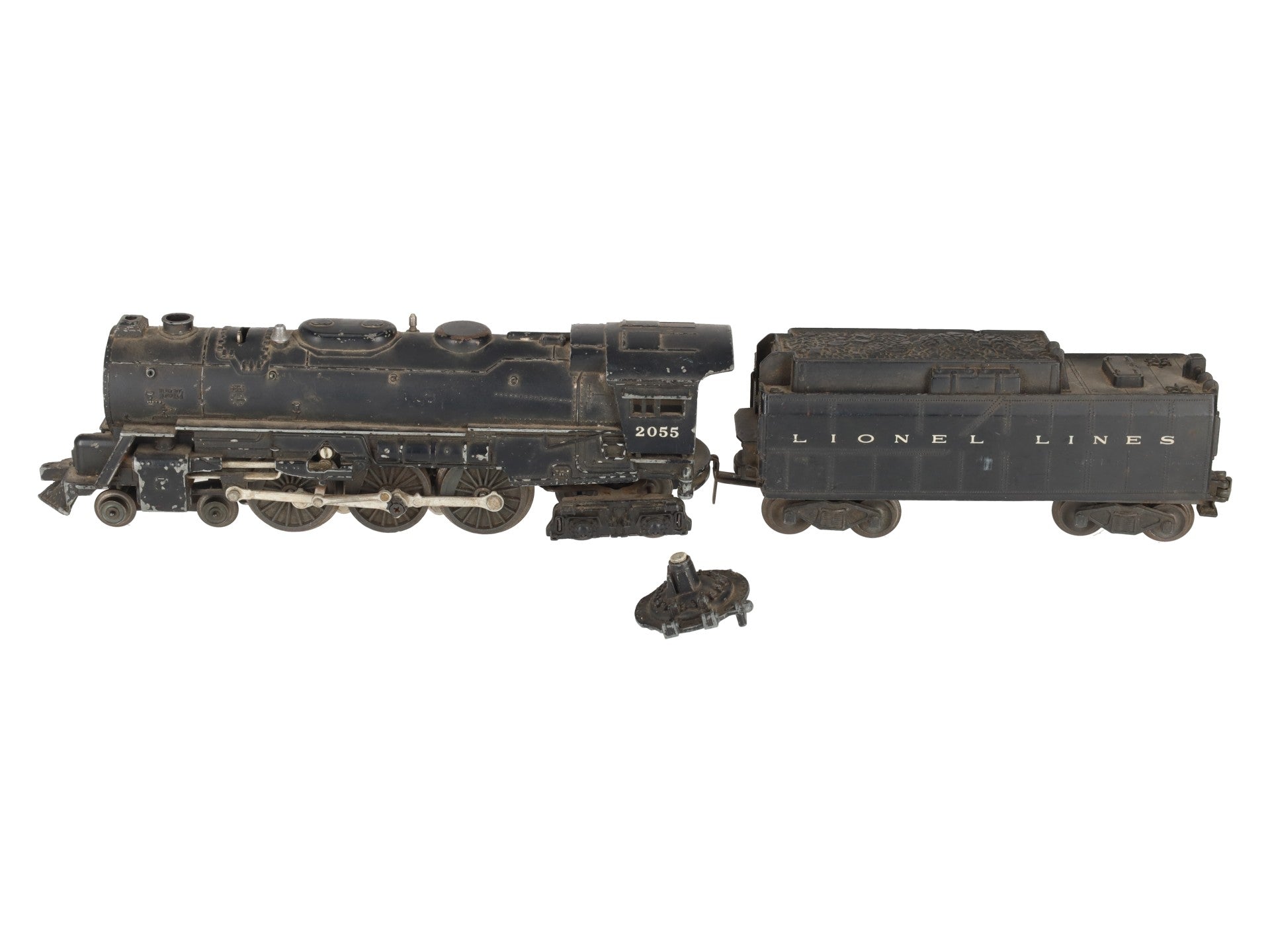 Lionel 2055 Vintage O 4-6-4 Hudson Steam Locomotive with 6026W Tender VG