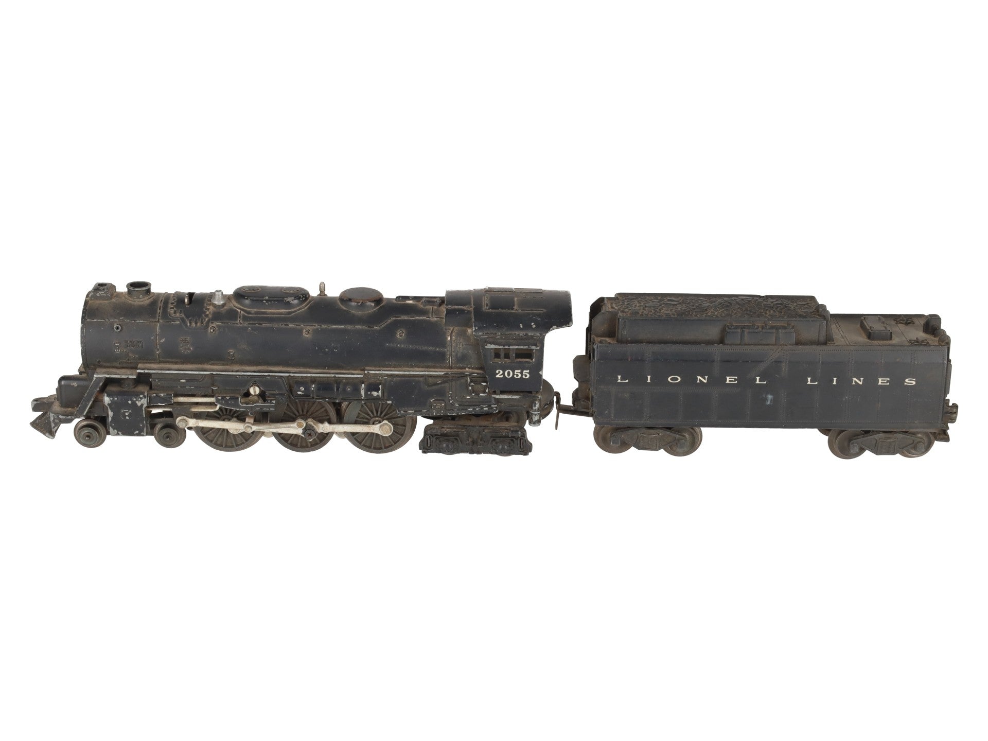Lionel 2055 Vintage O 4-6-4 Hudson Steam Locomotive with 6026W Tender VG