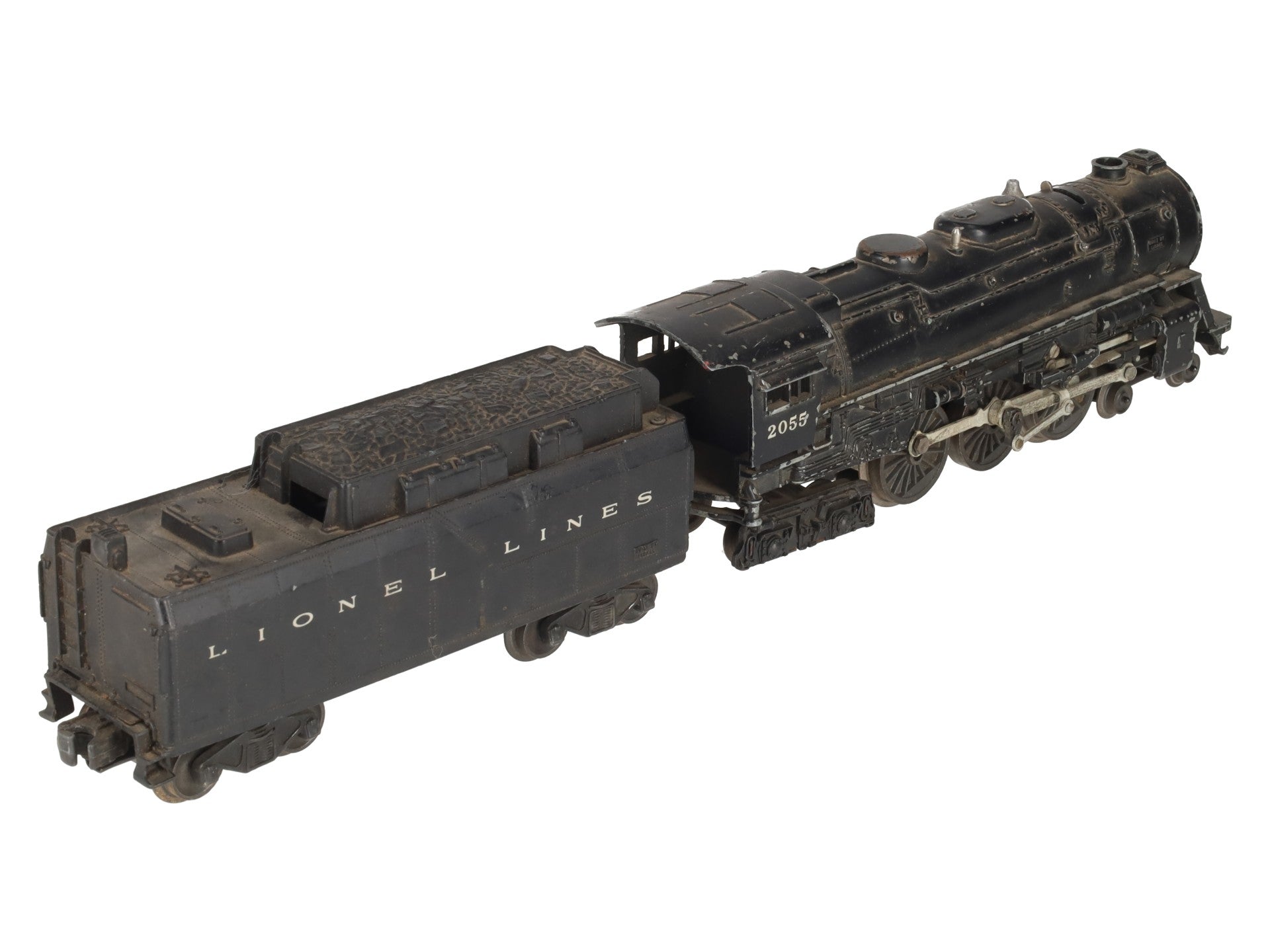 Lionel 2055 Vintage O 4-6-4 Hudson Steam Locomotive with 6026W Tender VG