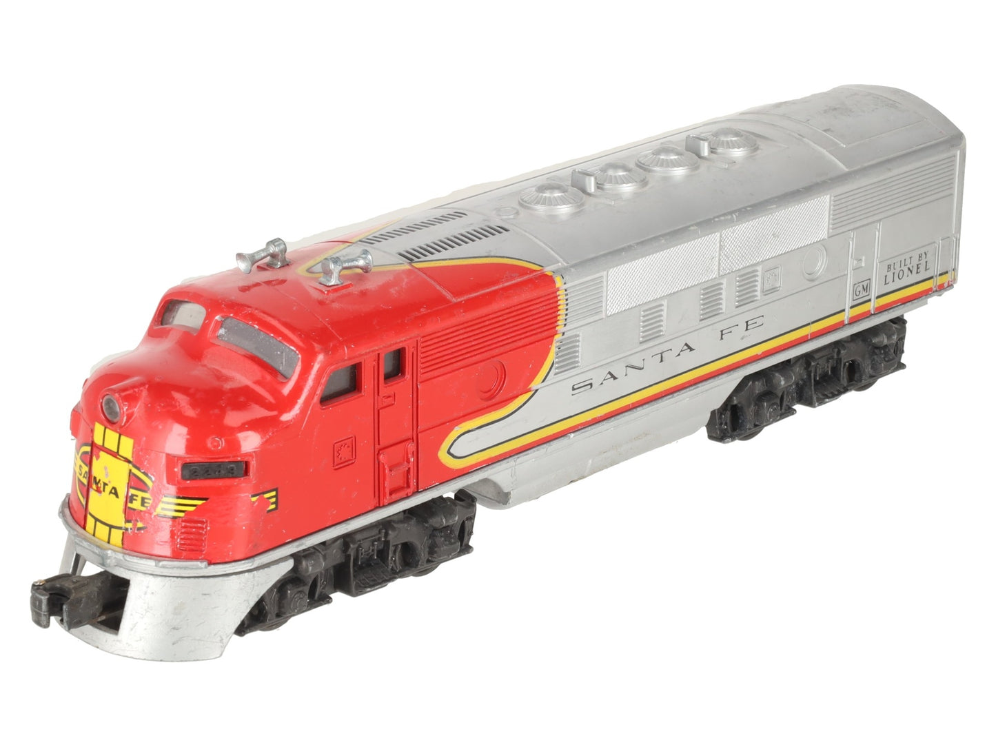 Lionel 2243 Vintage O Santa Fe F-3 Powered A Unit Diesel Locomotive VG