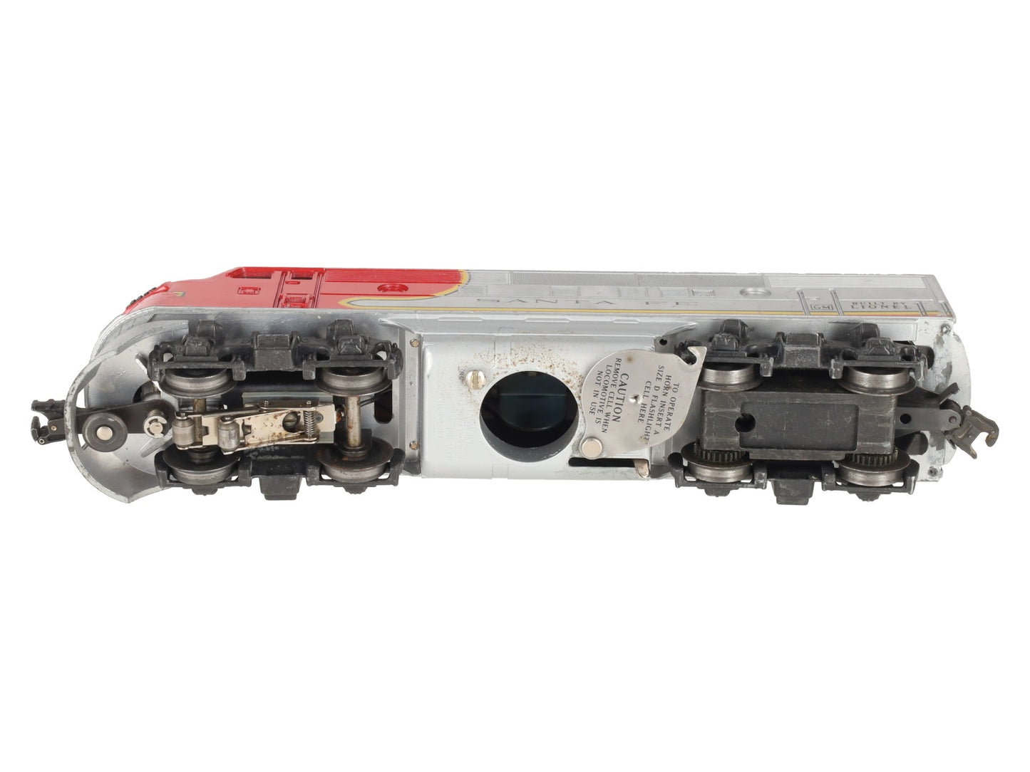 Lionel 2243 Vintage O Santa Fe F-3 Powered A Unit Diesel Locomotive VG