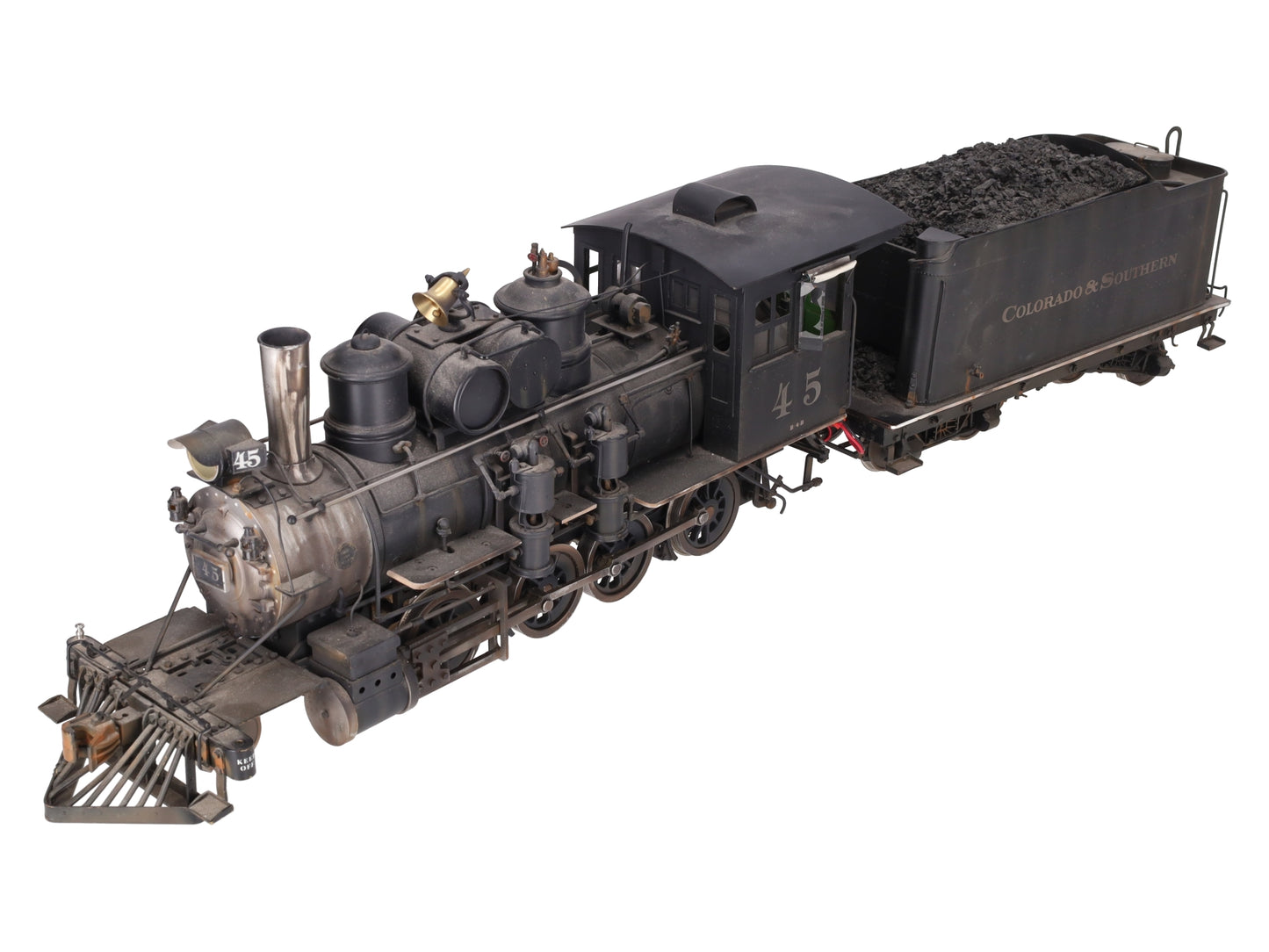 Baldwin G Scale Colorado & Southern 4-8-0 B-4-B Steam Locomotive & Tender #45