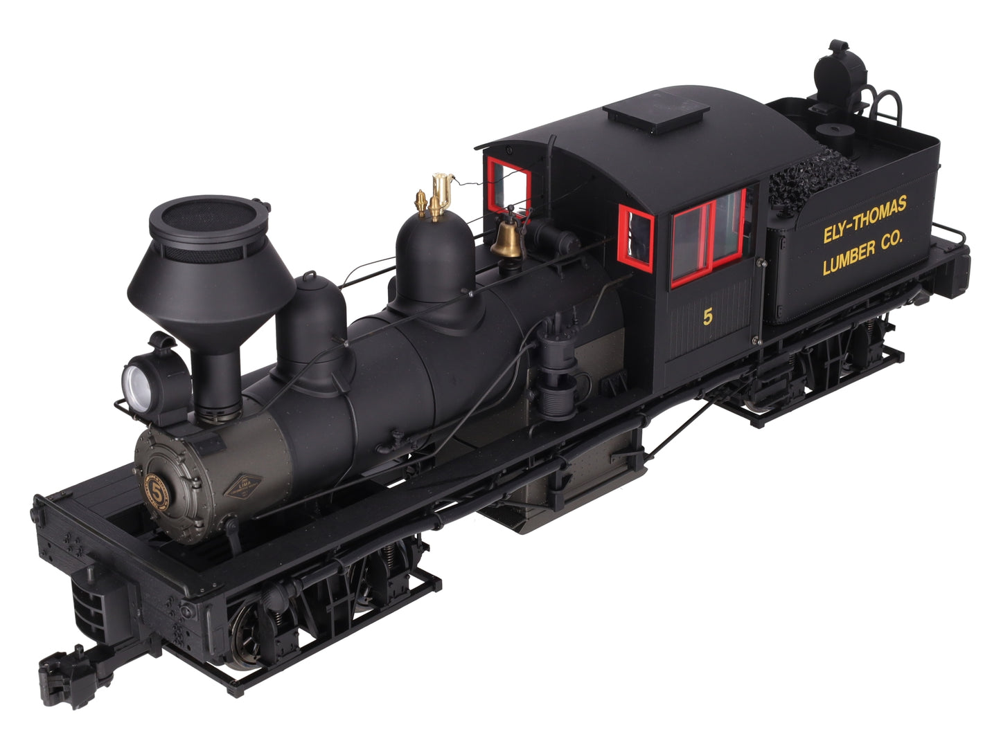 Bachmann 81198 G Gauge Ely Thomas 36-Ton Two-Truck Shay Steam Loco #5 w Sound EX/Box