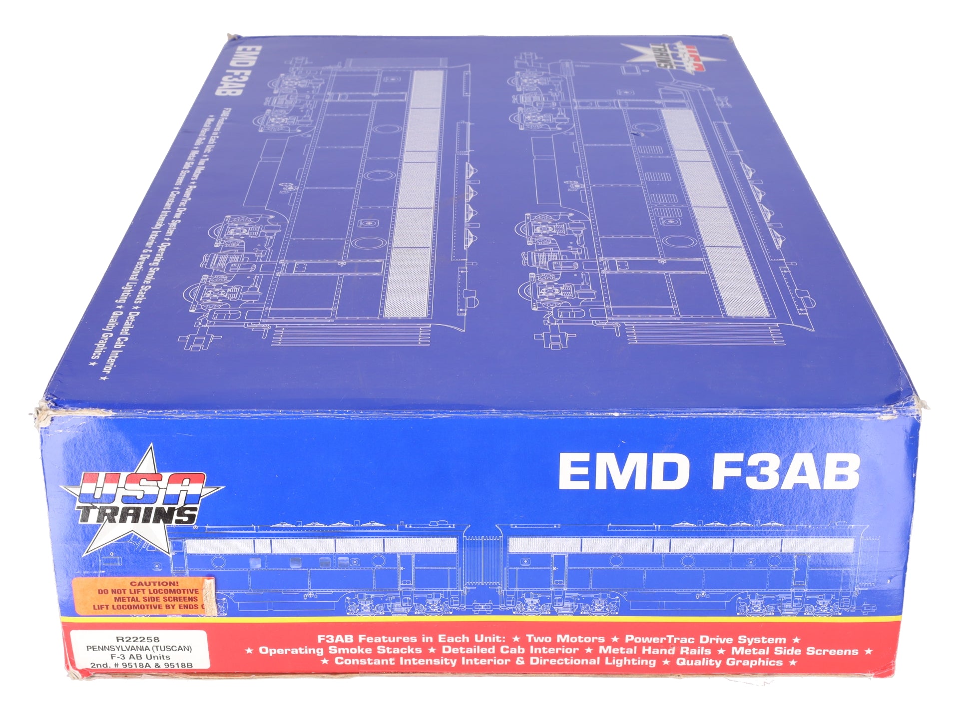 USA Trains 22258 G Pennsylvania F-3 AB Diesel Locomotive Set EX/Box