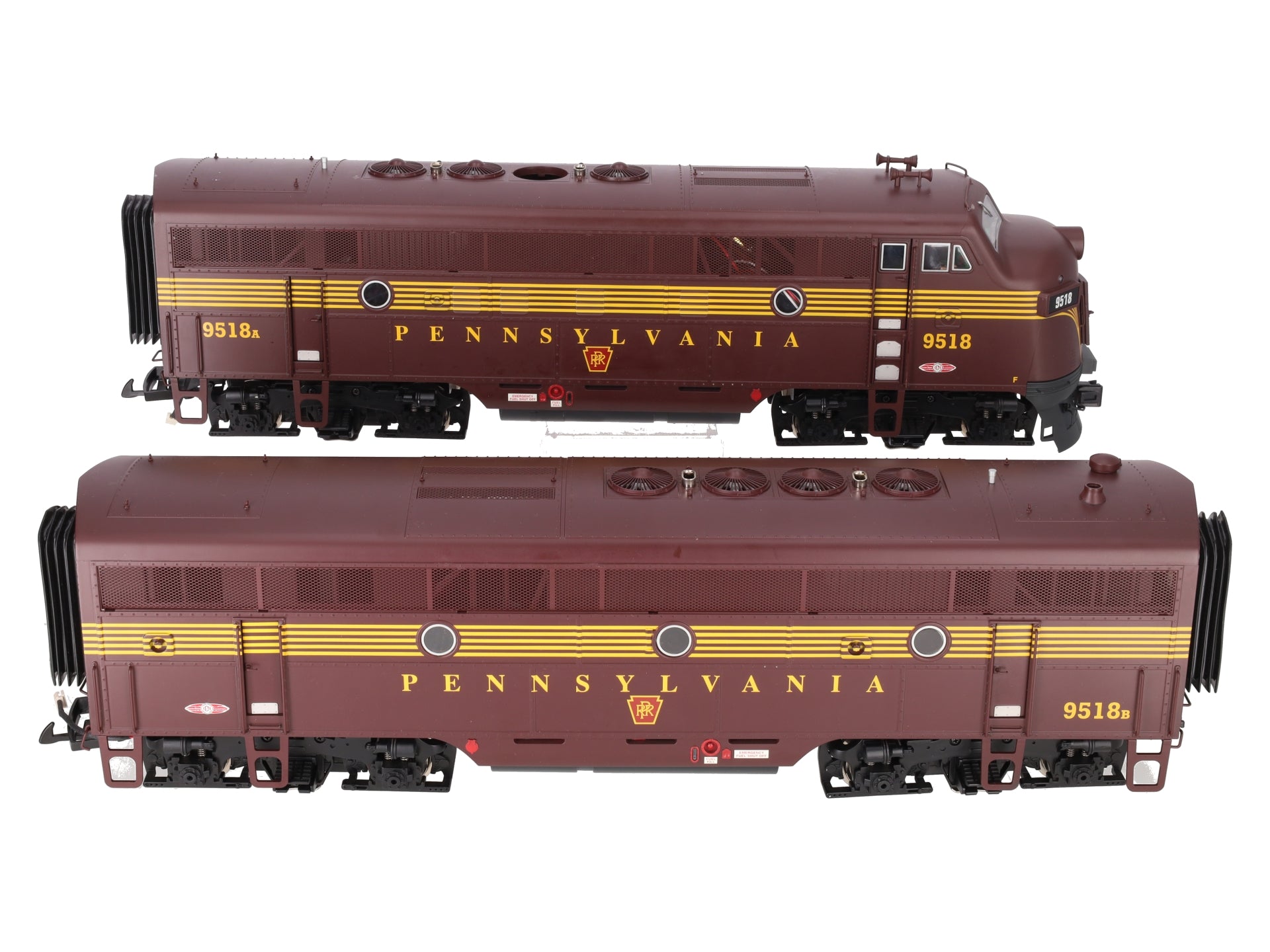 USA Trains 22258 G Pennsylvania F-3 AB Diesel Locomotive Set EX/Box