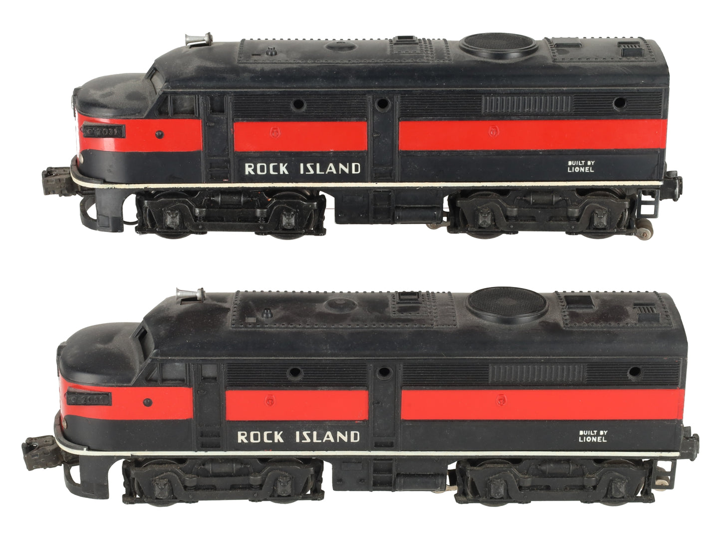 Lionel 2031 Vintage O Rock Island Alco AA Diesel Locomotive Set VG/Box