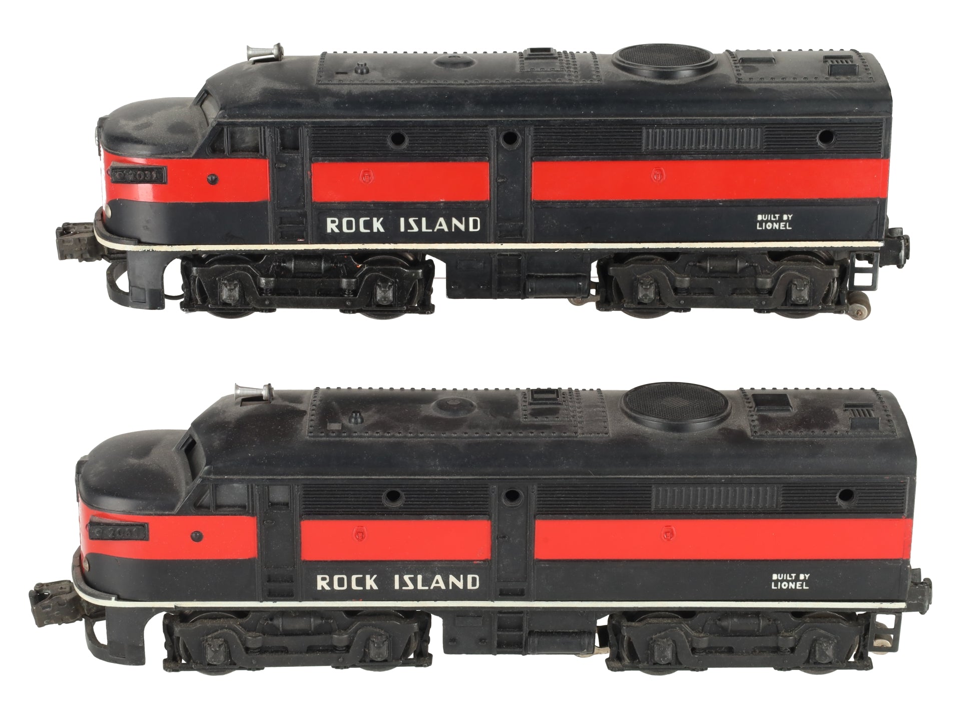 Lionel 2031 Vintage O Rock Island Alco AA Diesel Locomotive Set VG/Box