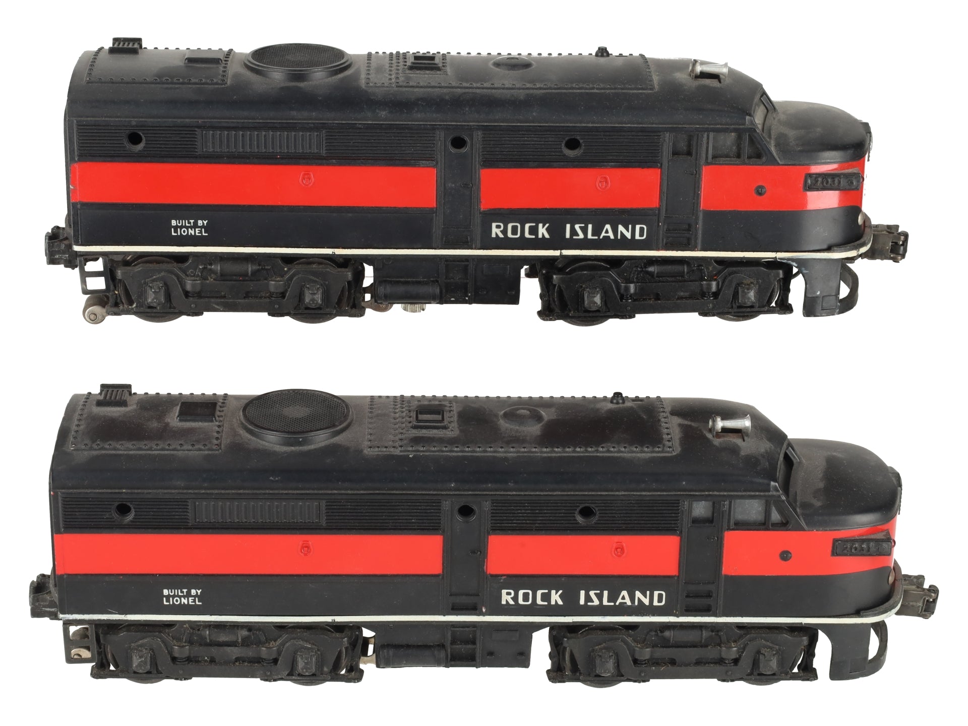 Lionel 2031 Vintage O Rock Island Alco AA Diesel Locomotive Set VG/Box