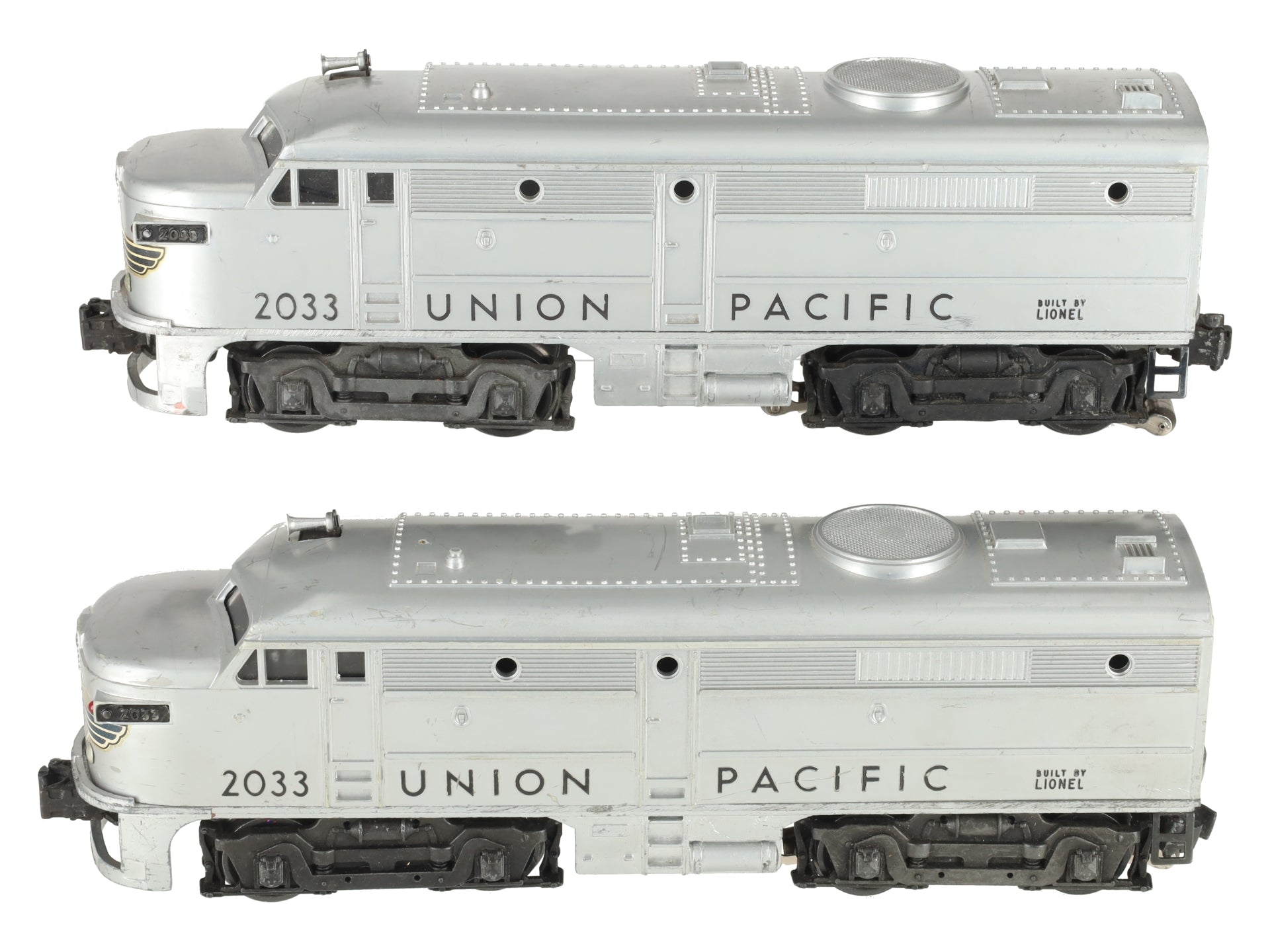 Lionel 2033 Vintage O Union Pacific Alco AA Diesel Locomotive Set VG