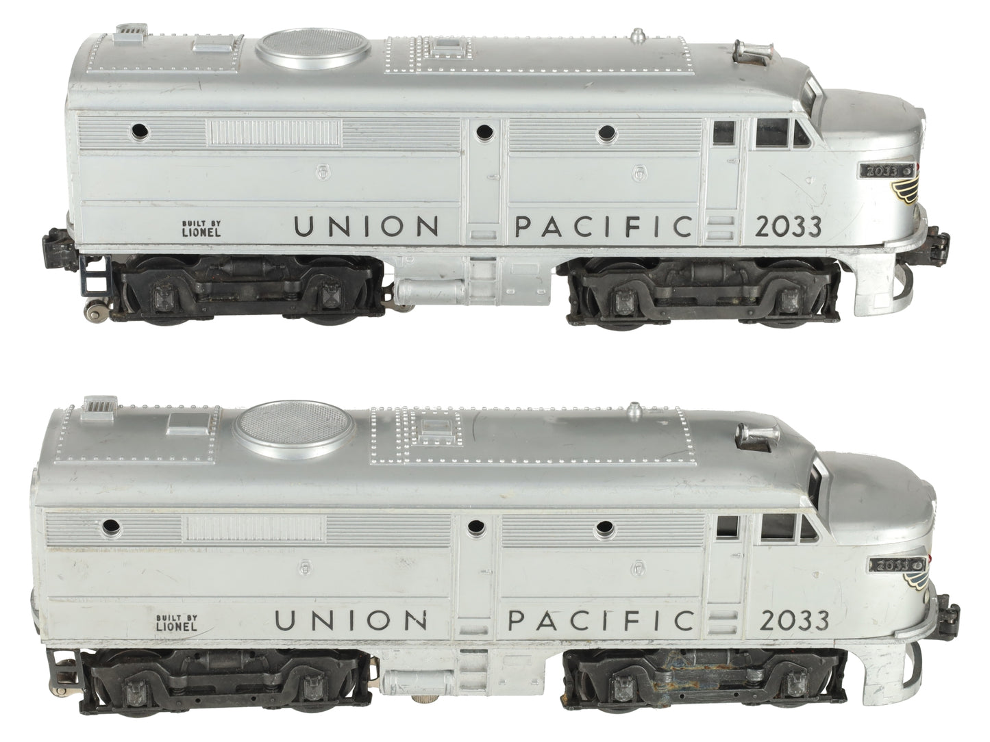 Lionel 2033 Vintage O Union Pacific Alco AA Diesel Locomotive Set VG