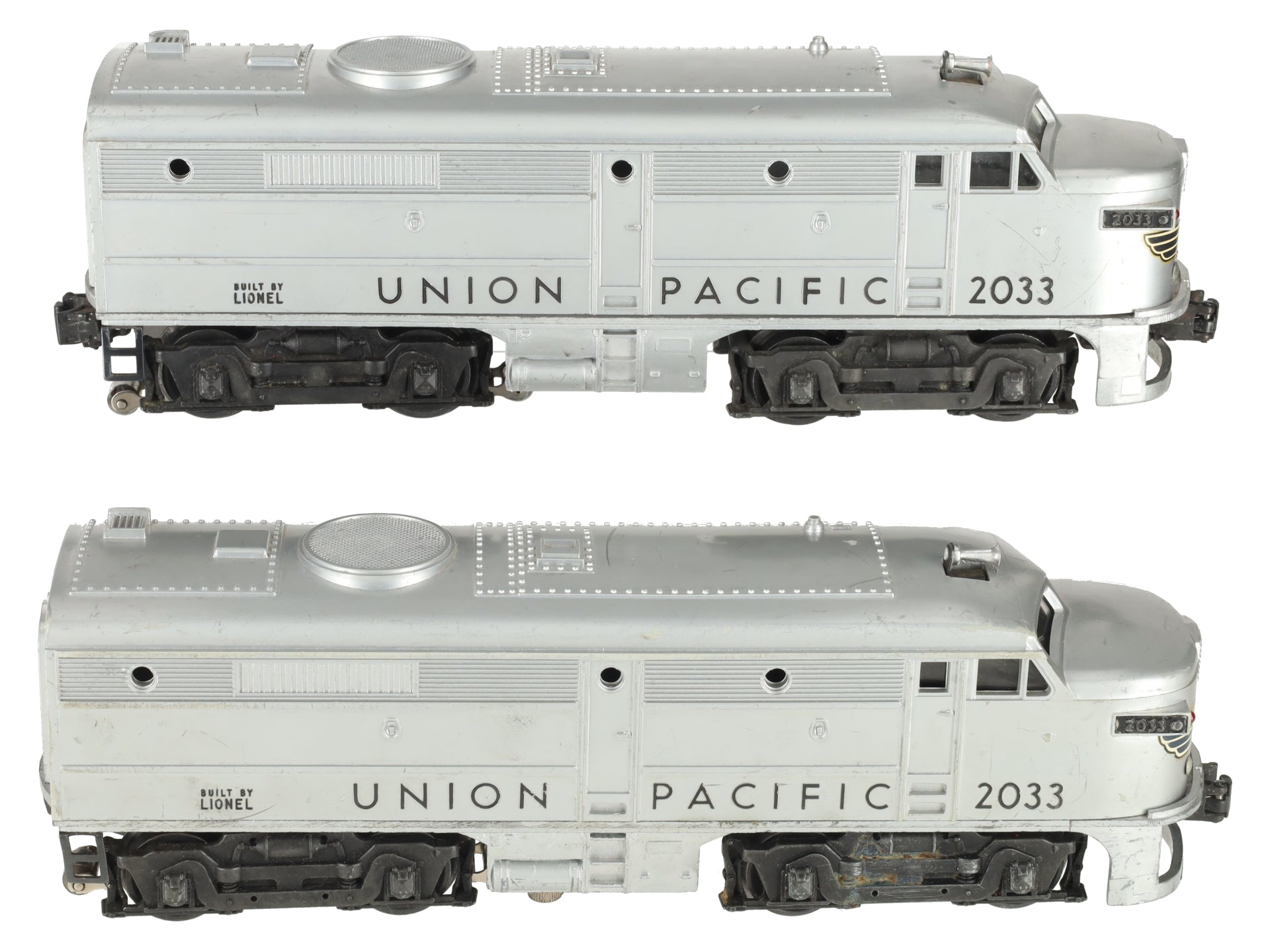 Lionel 2033 Vintage O Union Pacific Alco AA Diesel Locomotive Set VG