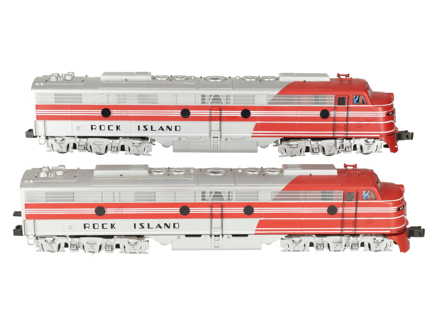 K-Line K-28841 O Rock Island E Series AA Diesel Engine Set w/TMCC EX