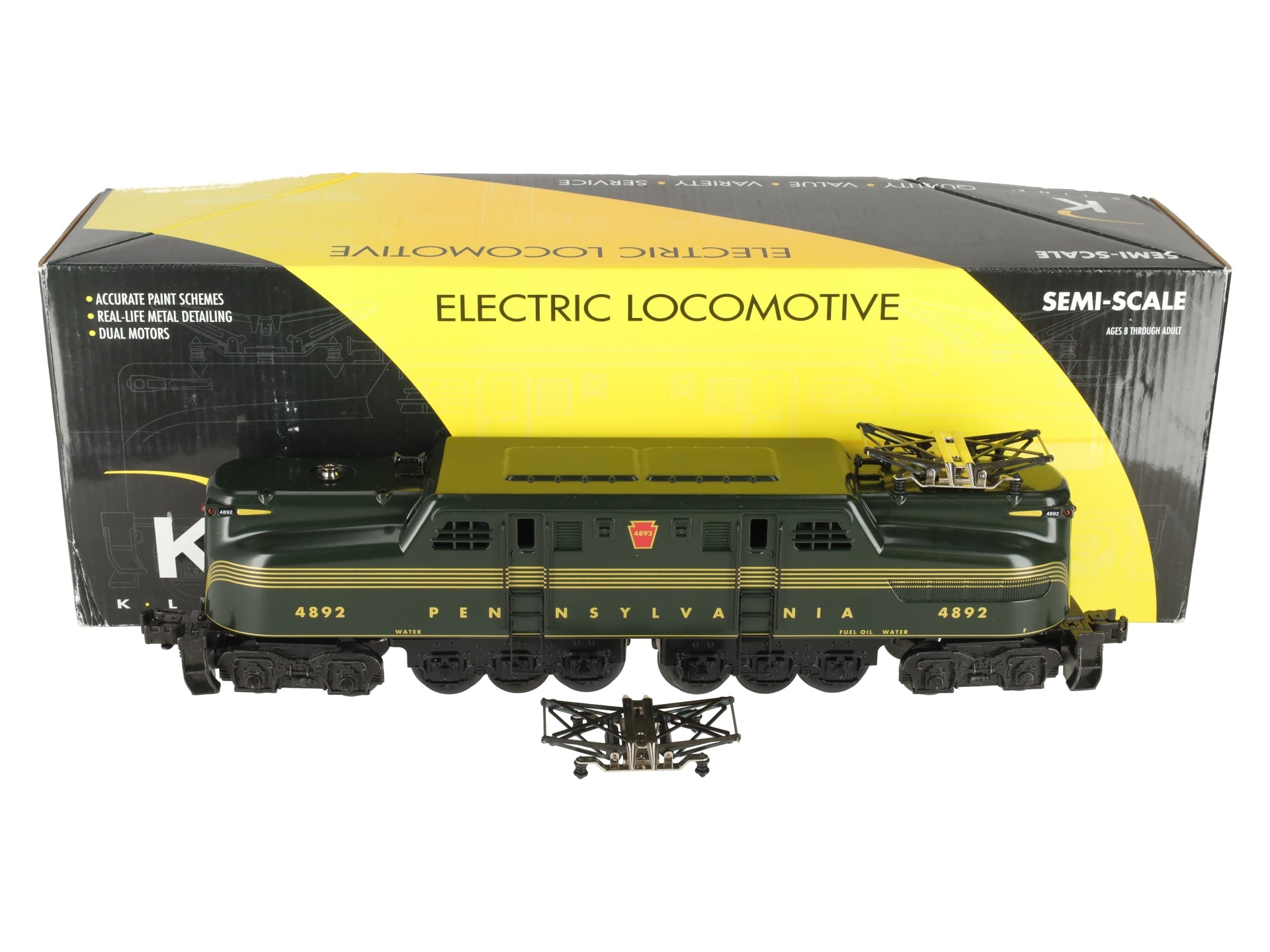 K-Line K2780-4892 O Gauge Pennsylvania GG-1 Electric Locomotive #4892 VG/Box