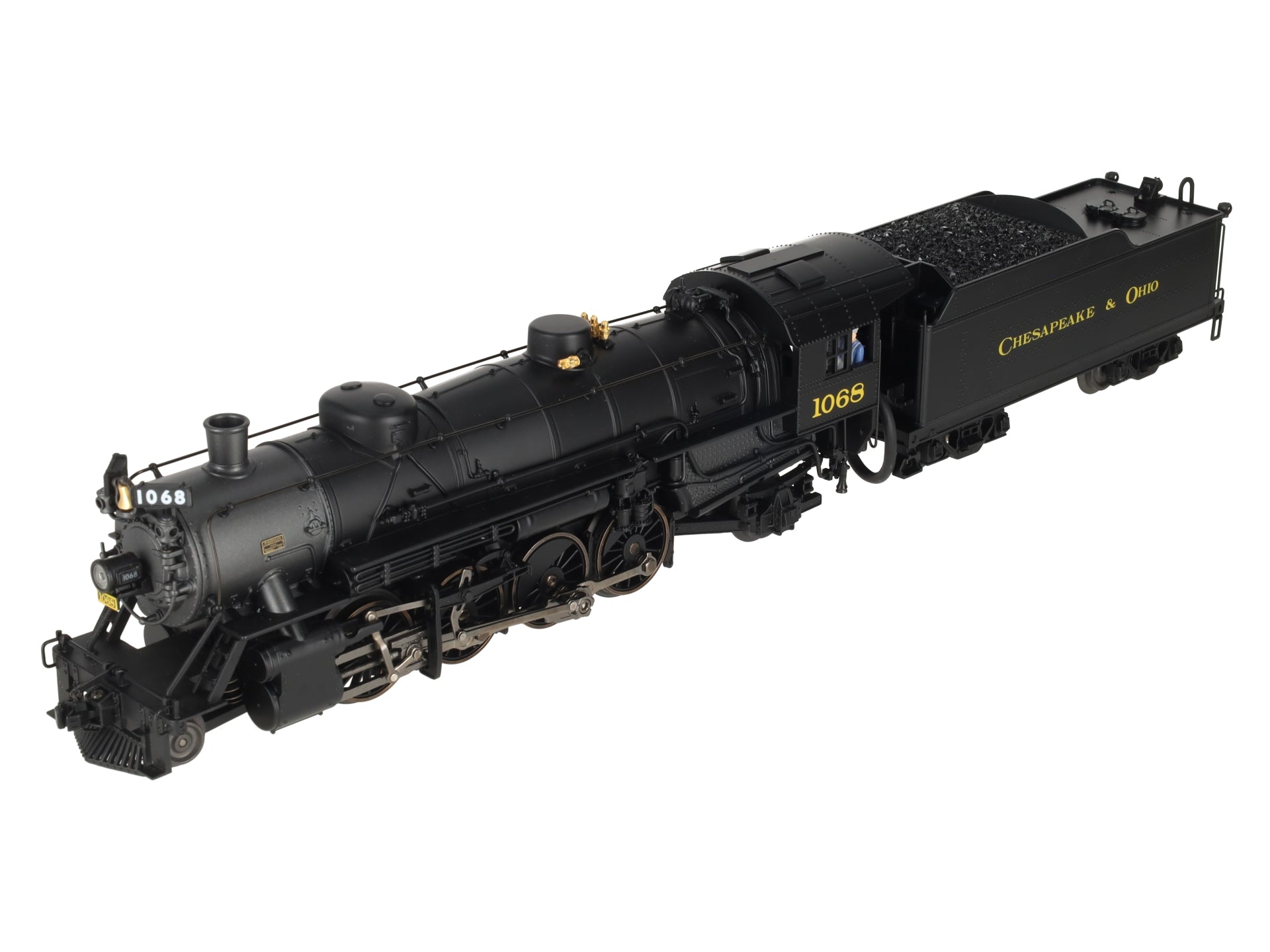 K-Line K3615-1068W O Gauge Chesapeake & Ohio Mikado Steam Loco & Tender #1068 LN/Box