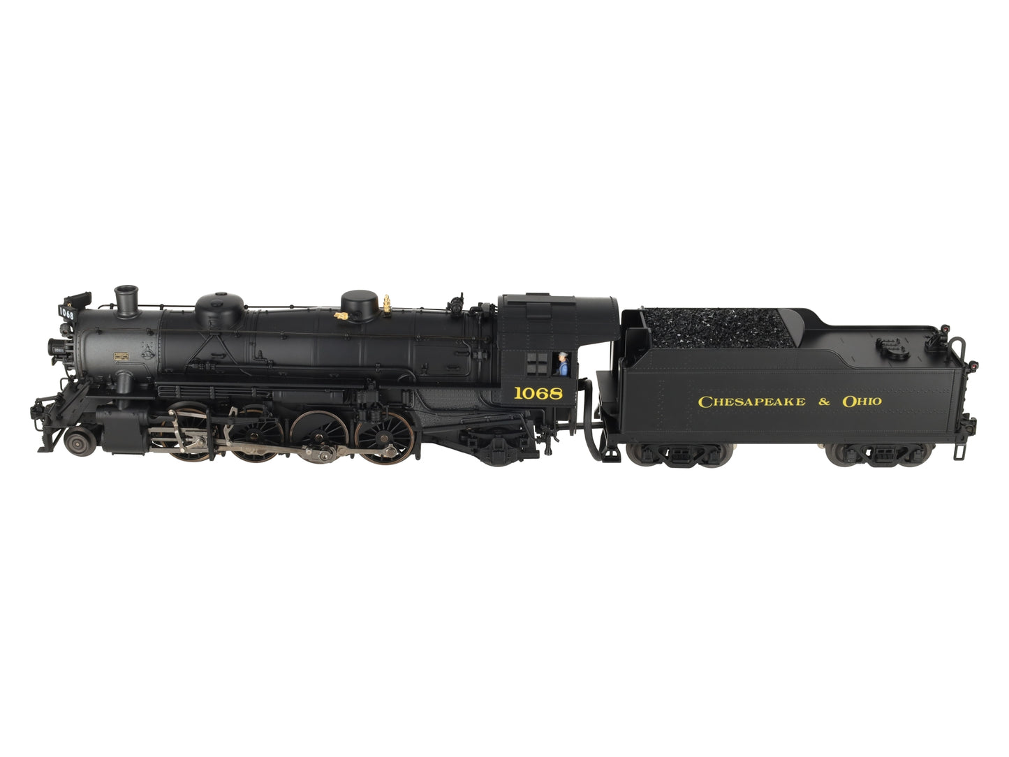 K-Line K3615-1068W O Gauge Chesapeake & Ohio Mikado Steam Loco & Tender #1068 LN/Box
