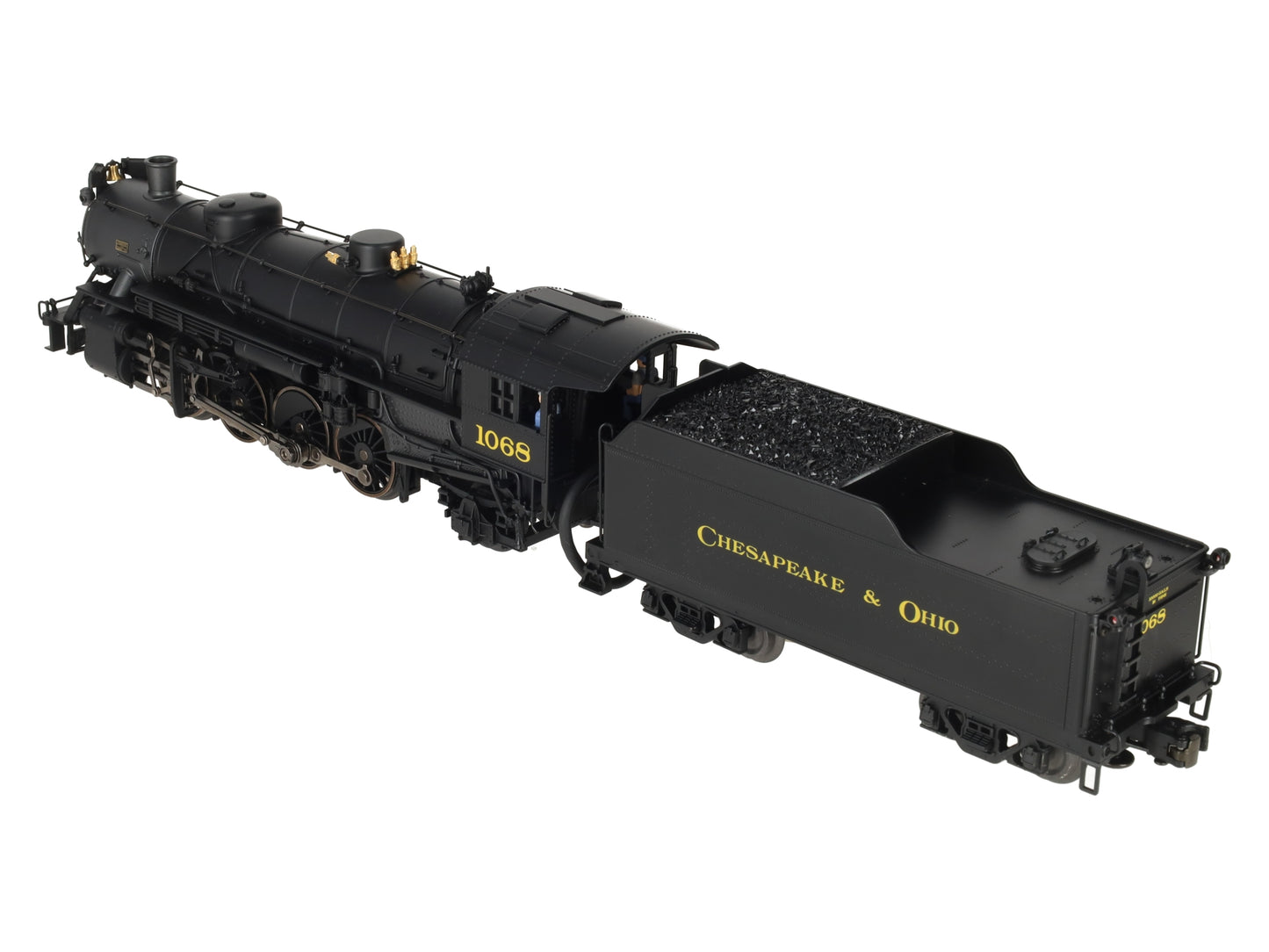 K-Line K3615-1068W O Gauge Chesapeake & Ohio Mikado Steam Loco & Tender #1068 LN/Box