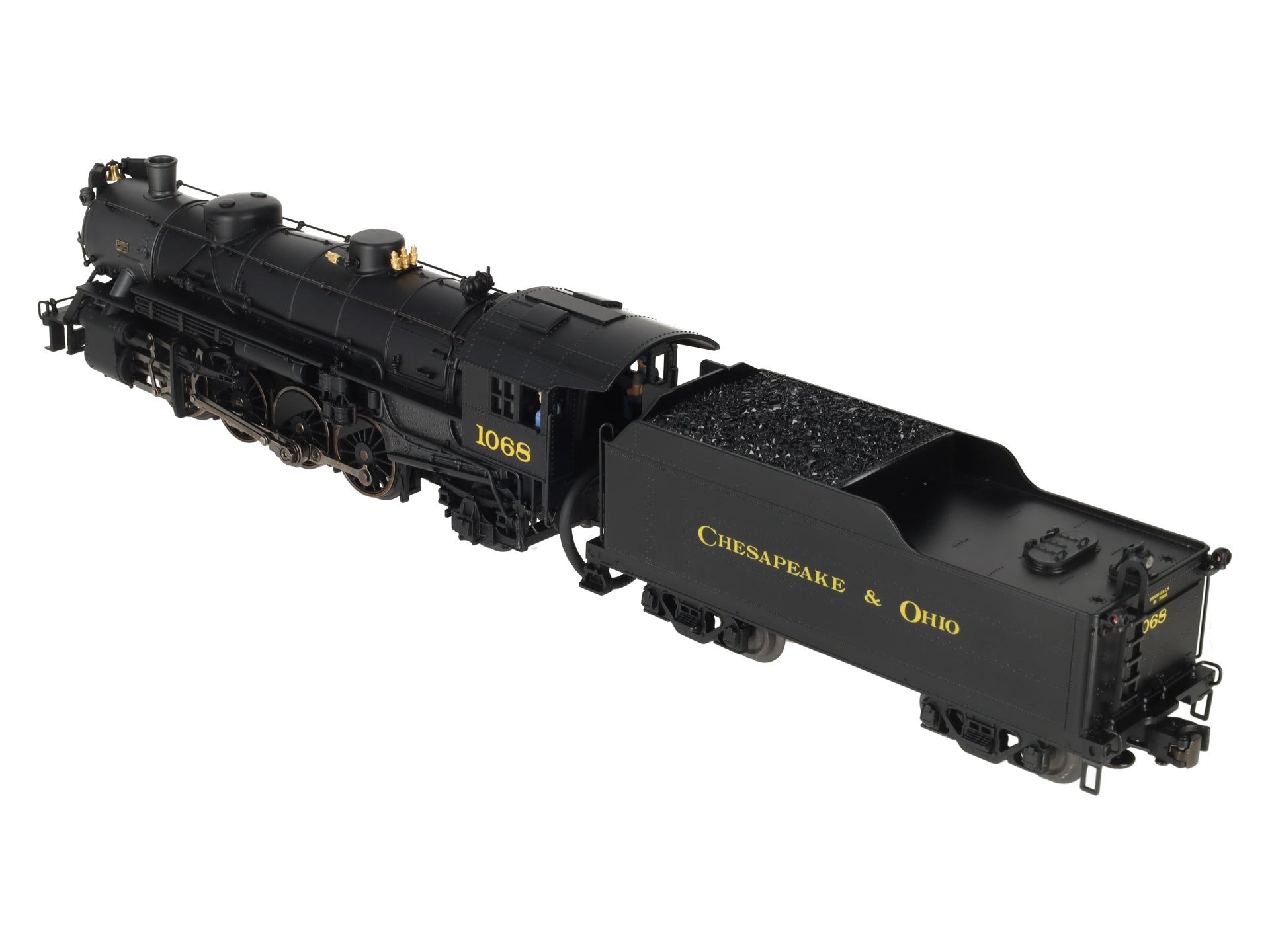 K-Line K3615-1068W O Gauge Chesapeake & Ohio Mikado Steam Loco & Tender #1068 LN/Box