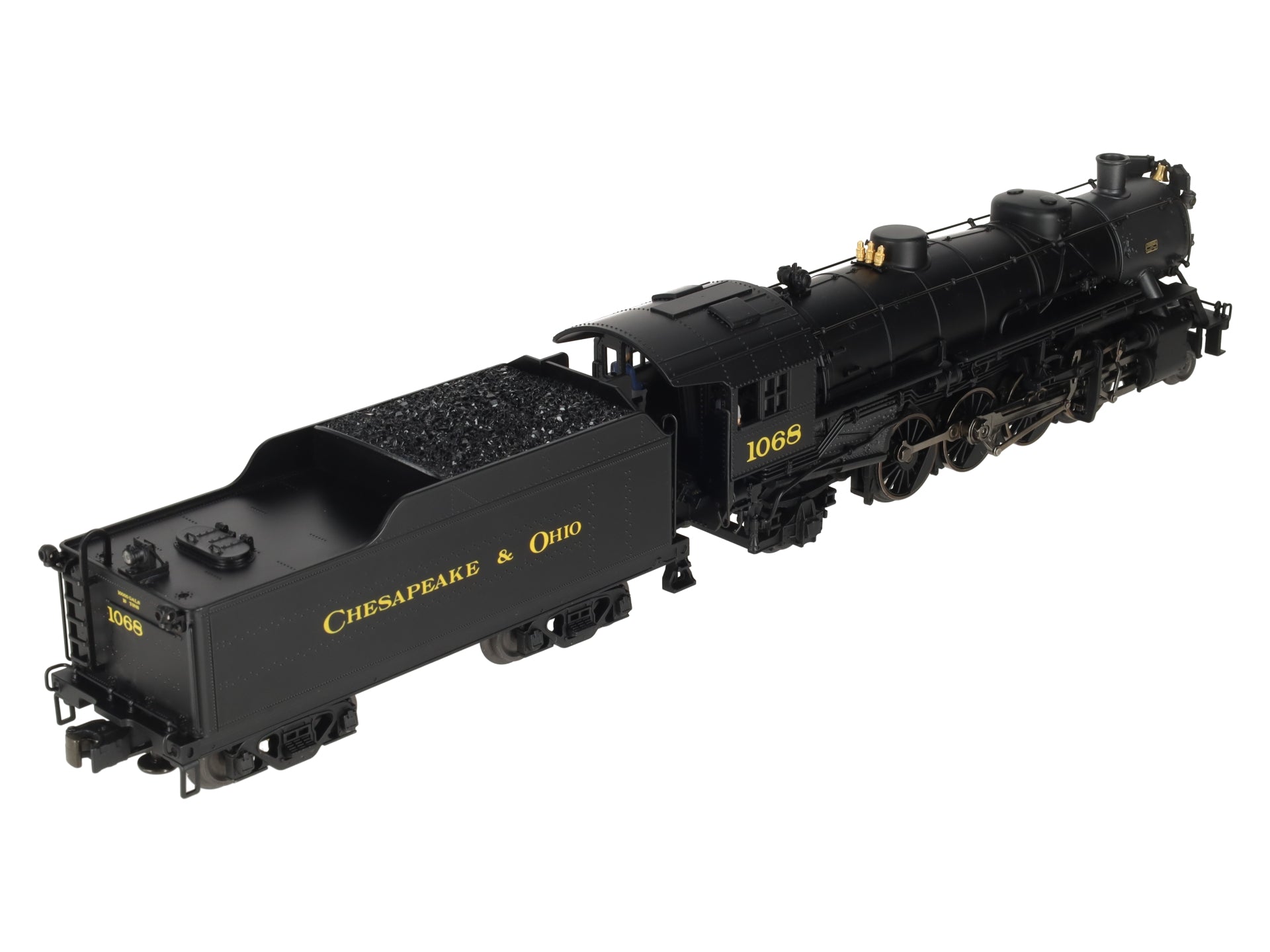 K-Line K3615-1068W O Gauge Chesapeake & Ohio Mikado Steam Loco & Tender #1068 LN/Box