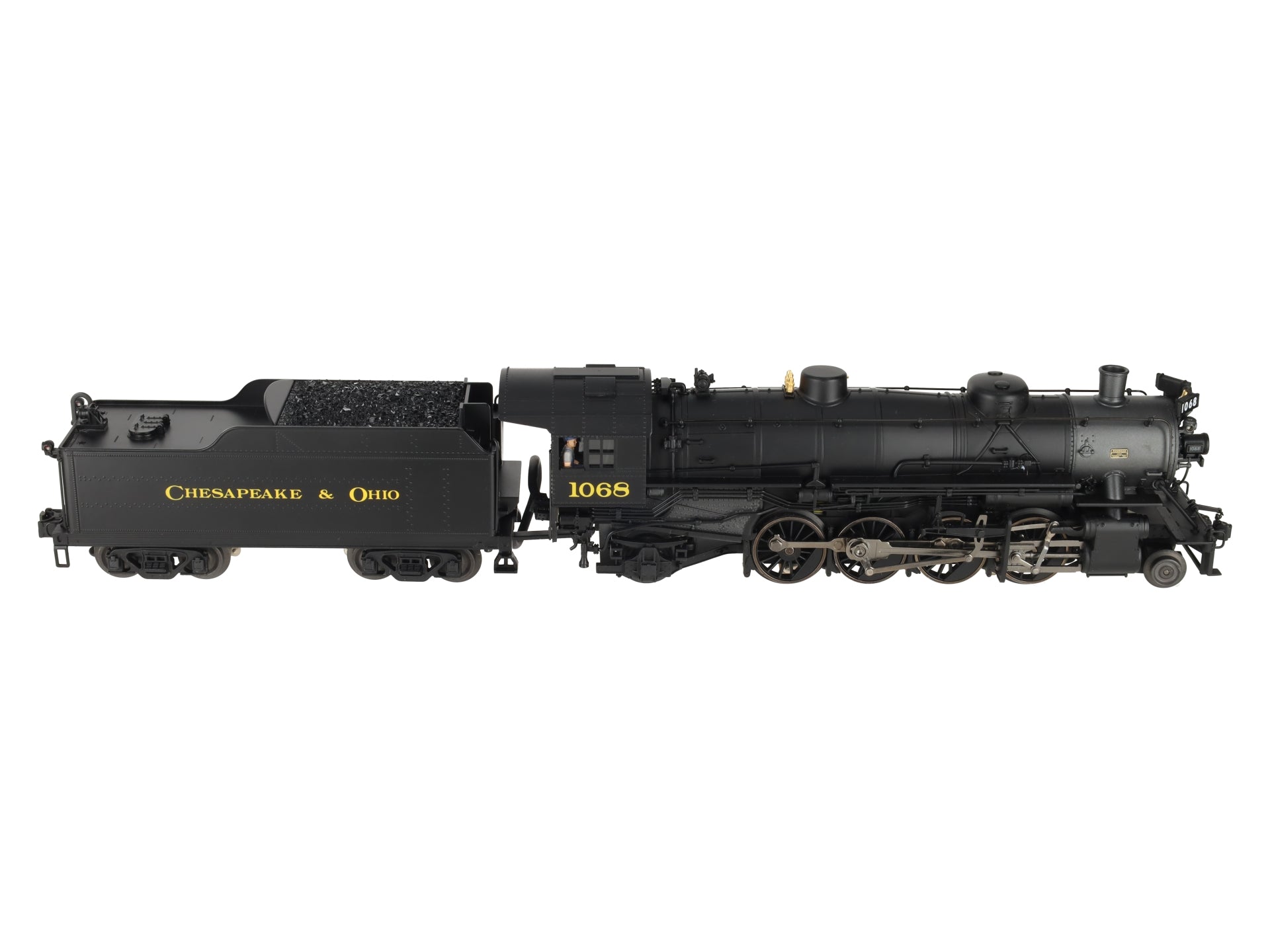 K-Line K3615-1068W O Gauge Chesapeake & Ohio Mikado Steam Loco & Tender #1068 LN/Box