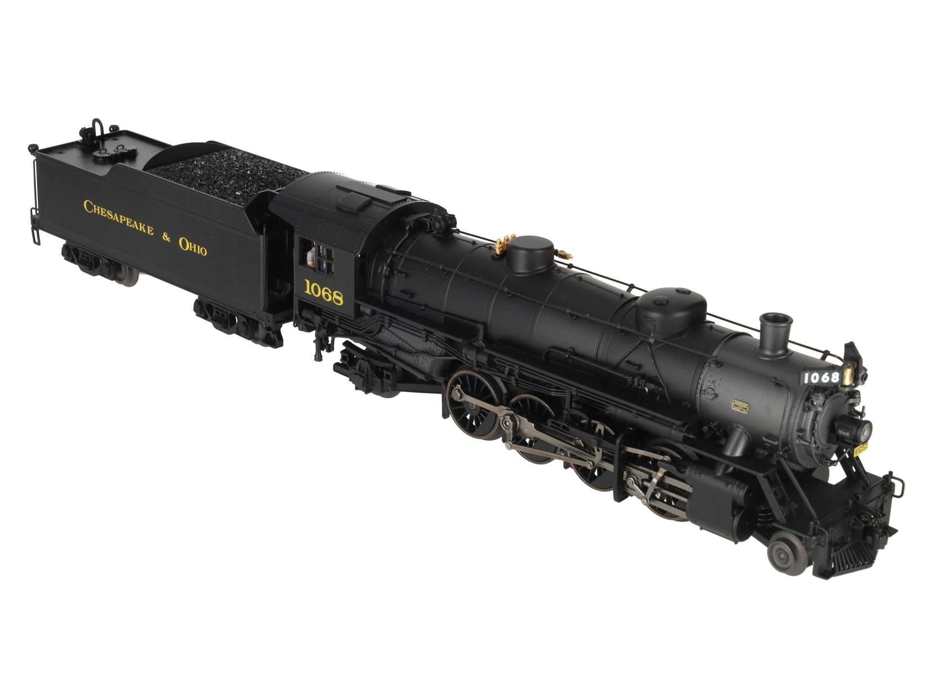 K-Line K3615-1068W O Gauge Chesapeake & Ohio Mikado Steam Loco & Tender #1068 LN/Box