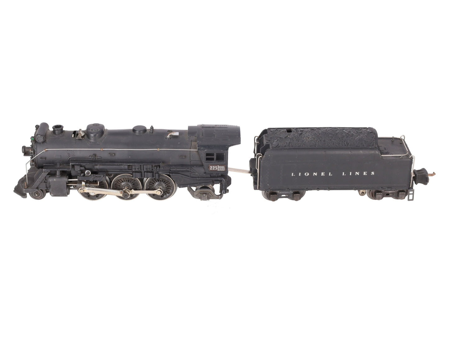 Lionel 225 Vintage O 2-6-2 Lionel Lines Steam Locomotive w/2235W Tender VG