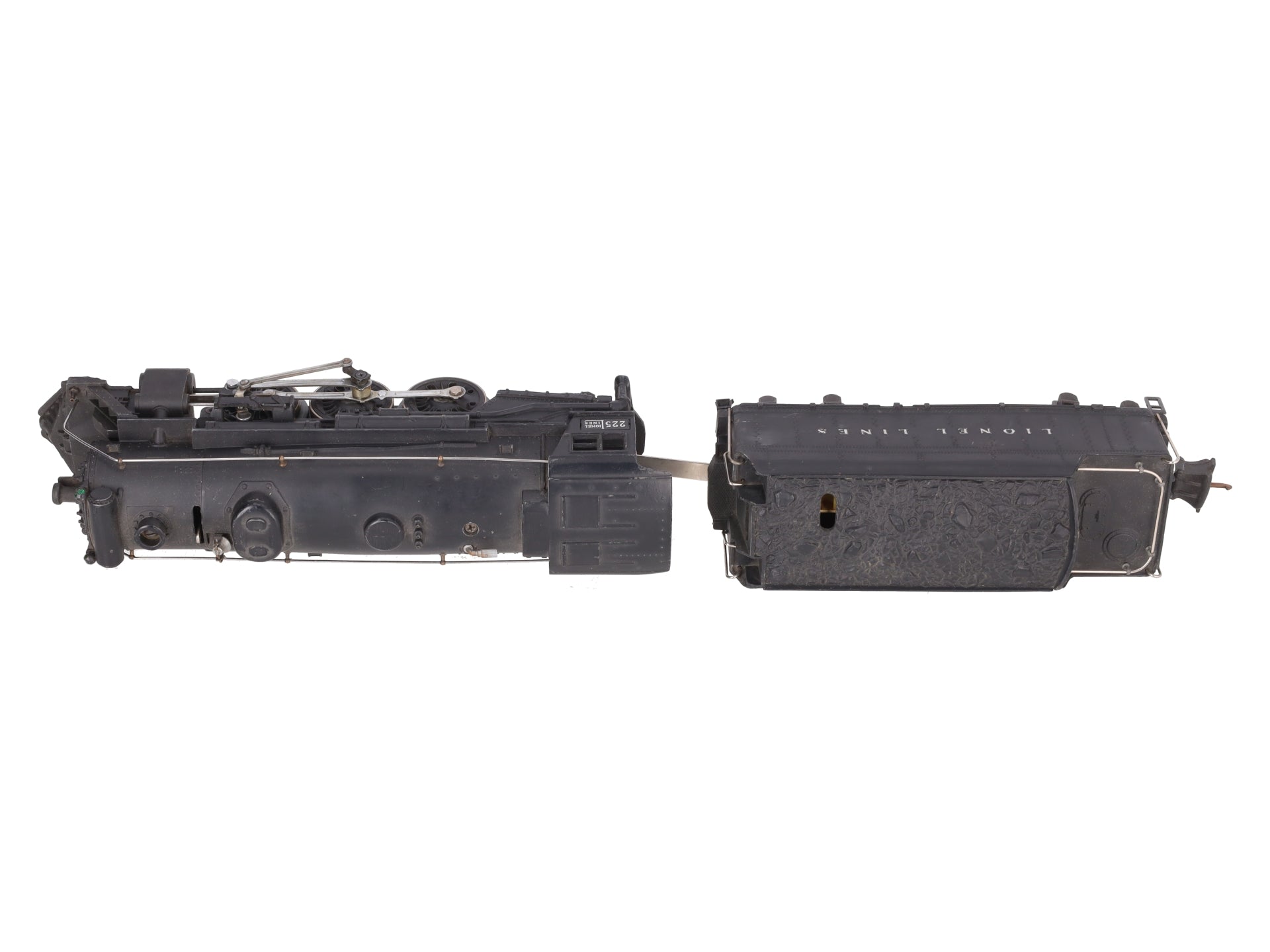 Lionel 225 Vintage O 2-6-2 Lionel Lines Steam Locomotive w/2235W Tender VG