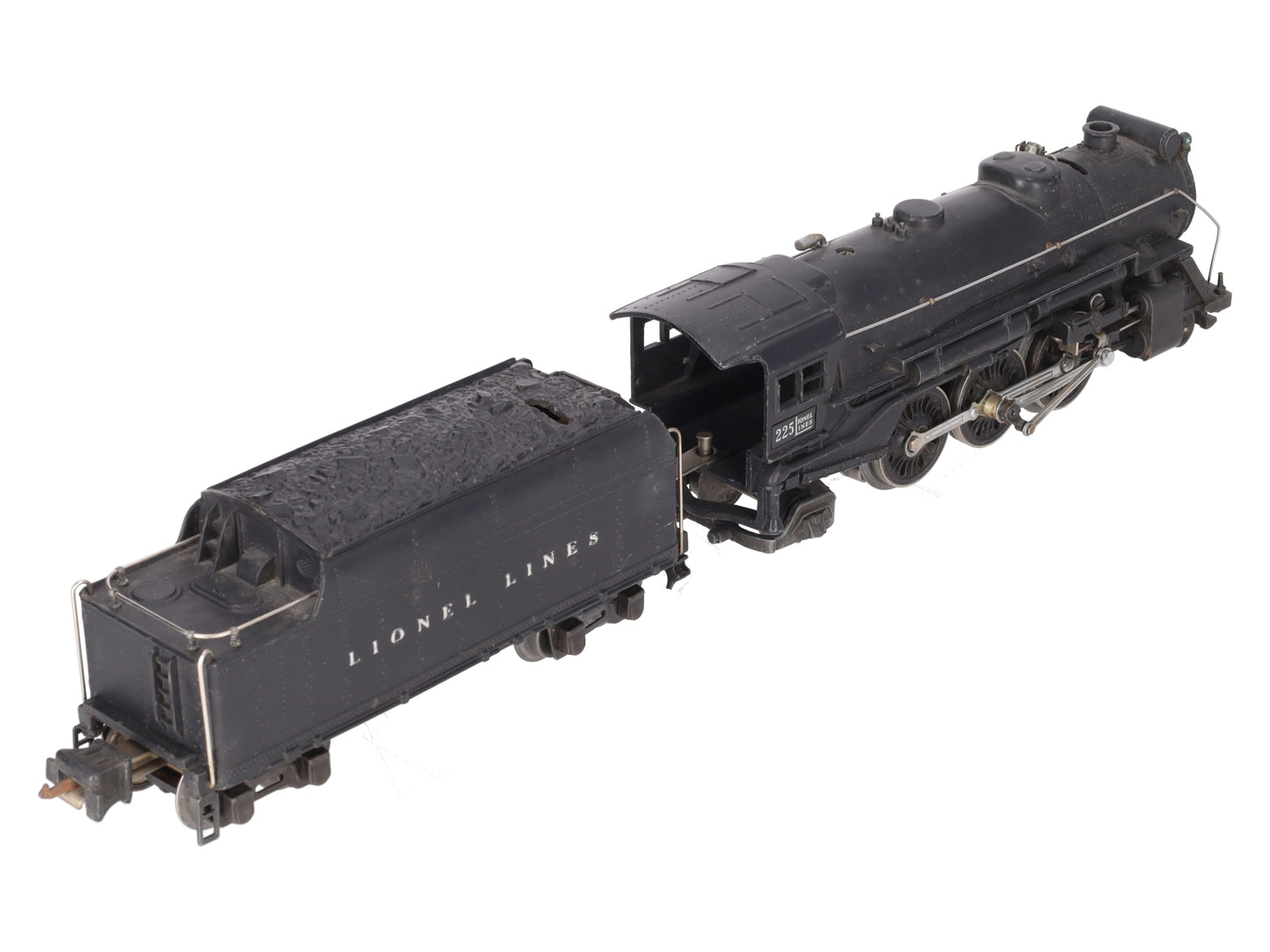Lionel 225 Vintage O 2-6-2 Lionel Lines Steam Locomotive w/2235W Tender VG