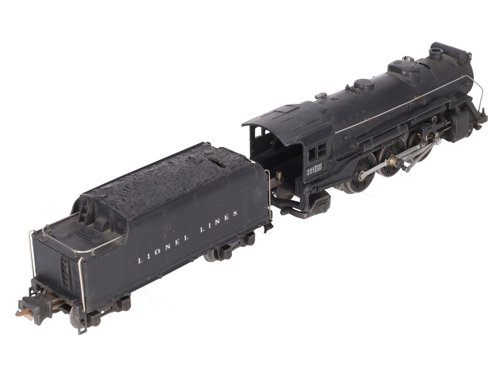 Lionel 225 Vintage O 2-6-2 Lionel Lines Steam Locomotive w/2235W Tender VG