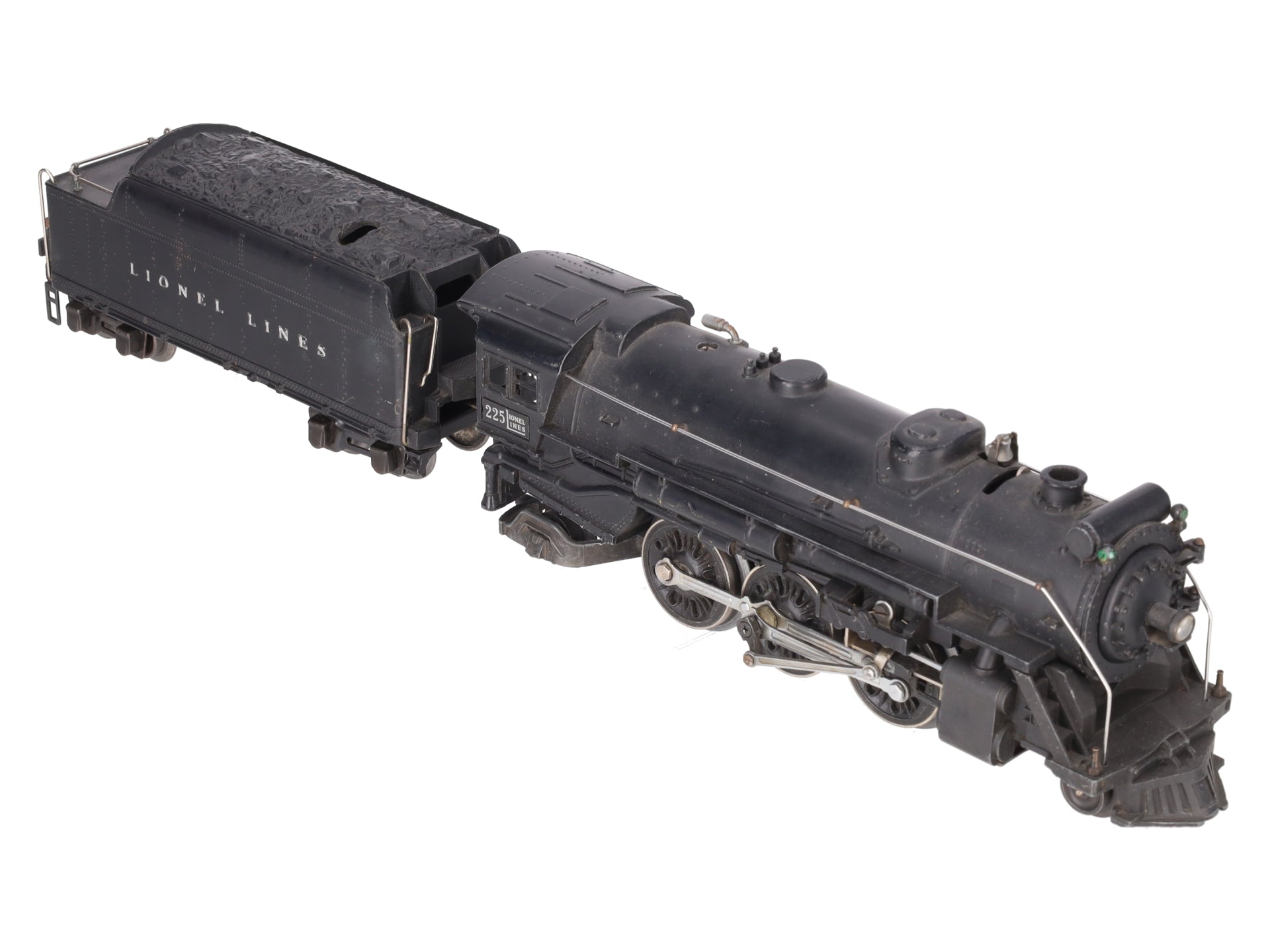 Lionel 225 Vintage O 2-6-2 Lionel Lines Steam Locomotive w/2235W Tender VG