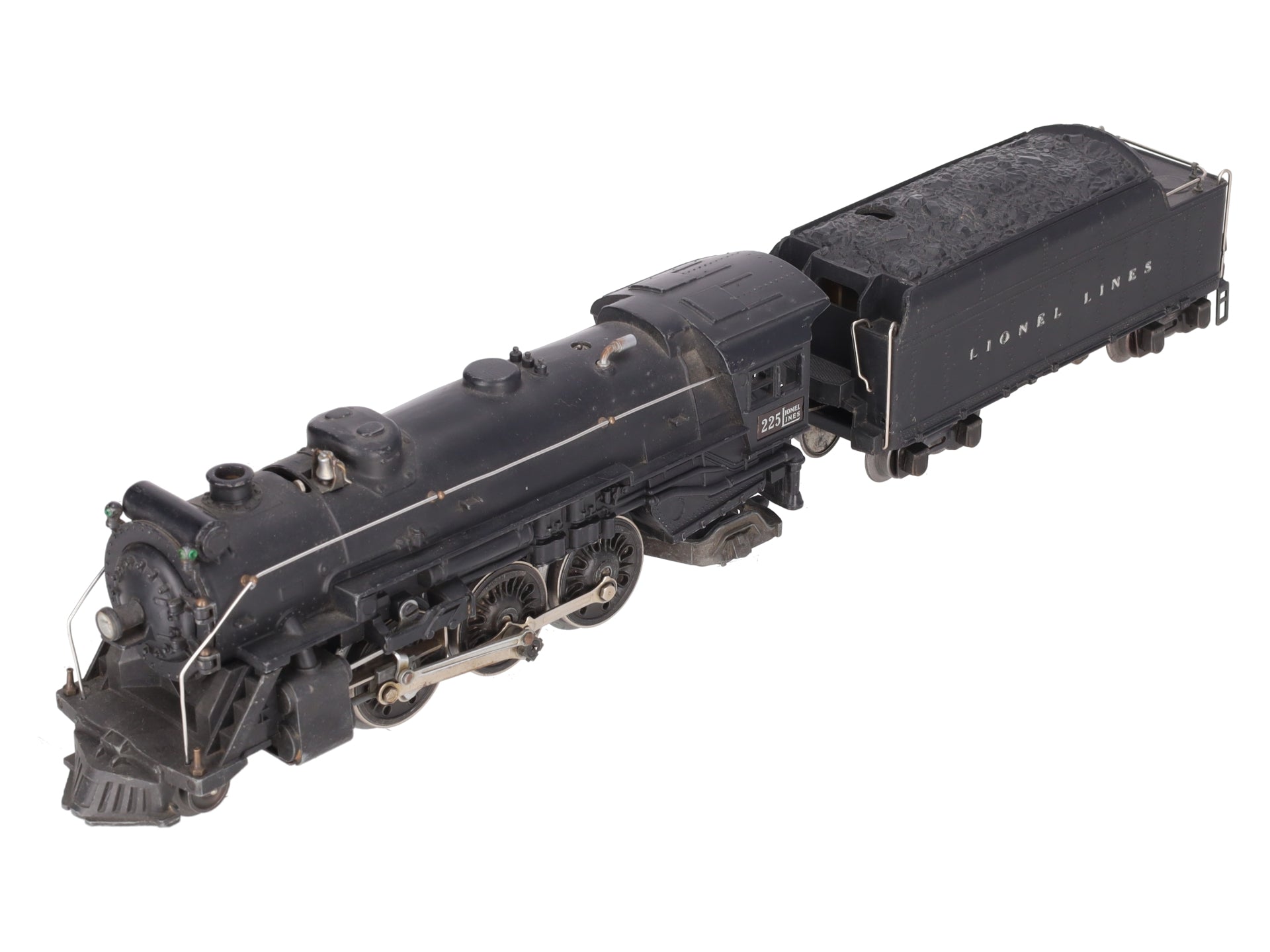 Lionel 225 Vintage O 2-6-2 Lionel Lines Steam Locomotive w/2235W Tender VG