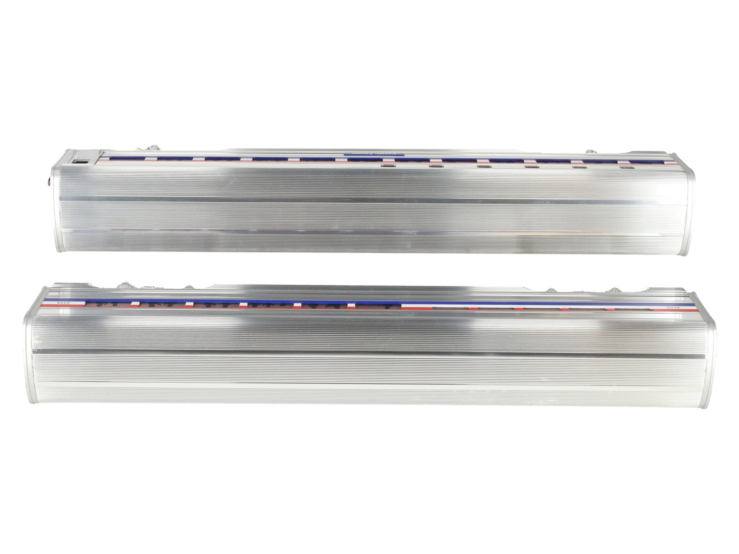 MTH 20-6508 O Gauge Amtrak Premier 70' Aluminum Sleeper/Diner Car Set EX/Box