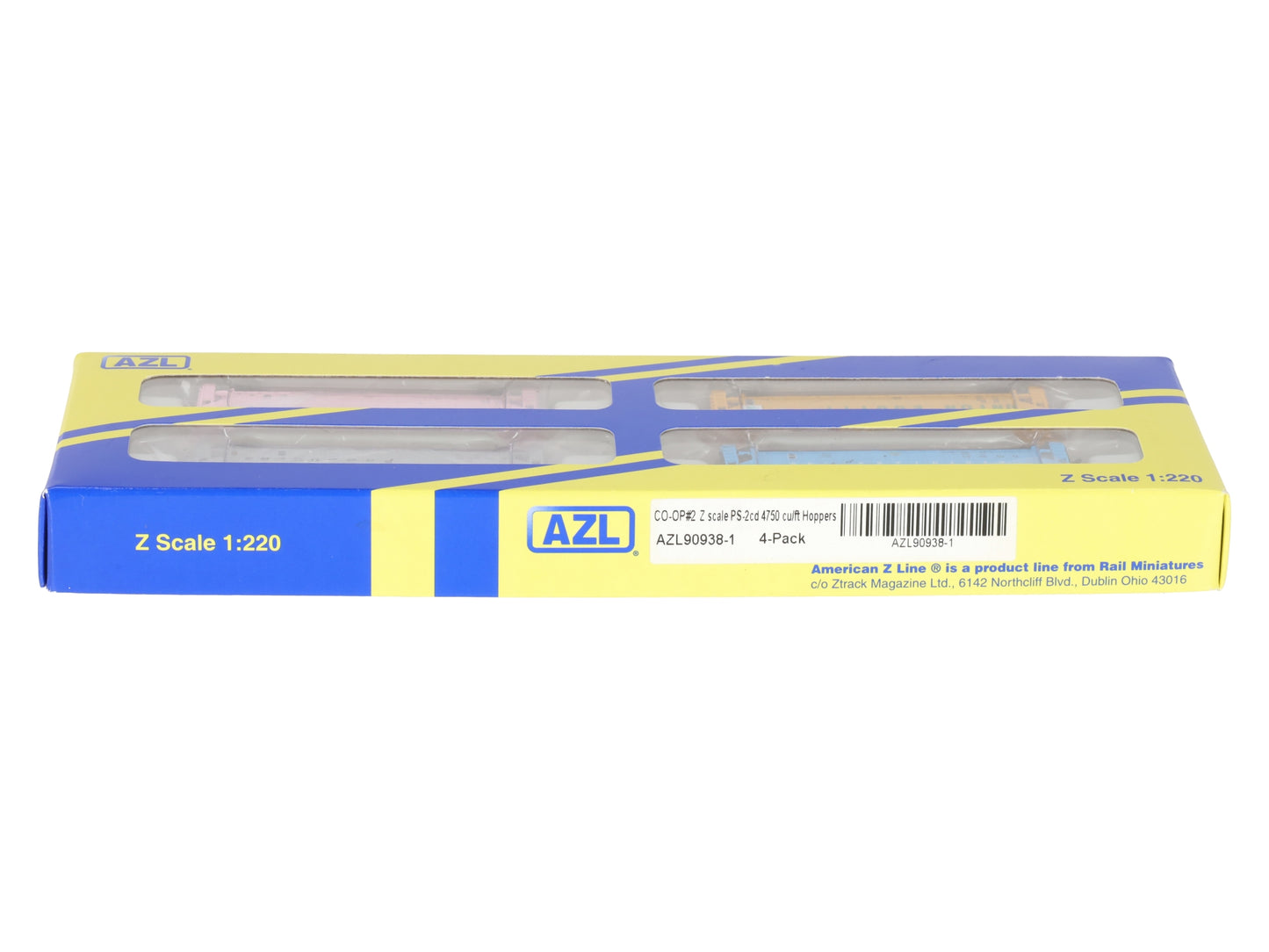 American Z-Line 90938-1 Z Co-Op PS-2cd Covered Hopper Set (Pack of 4) NIB