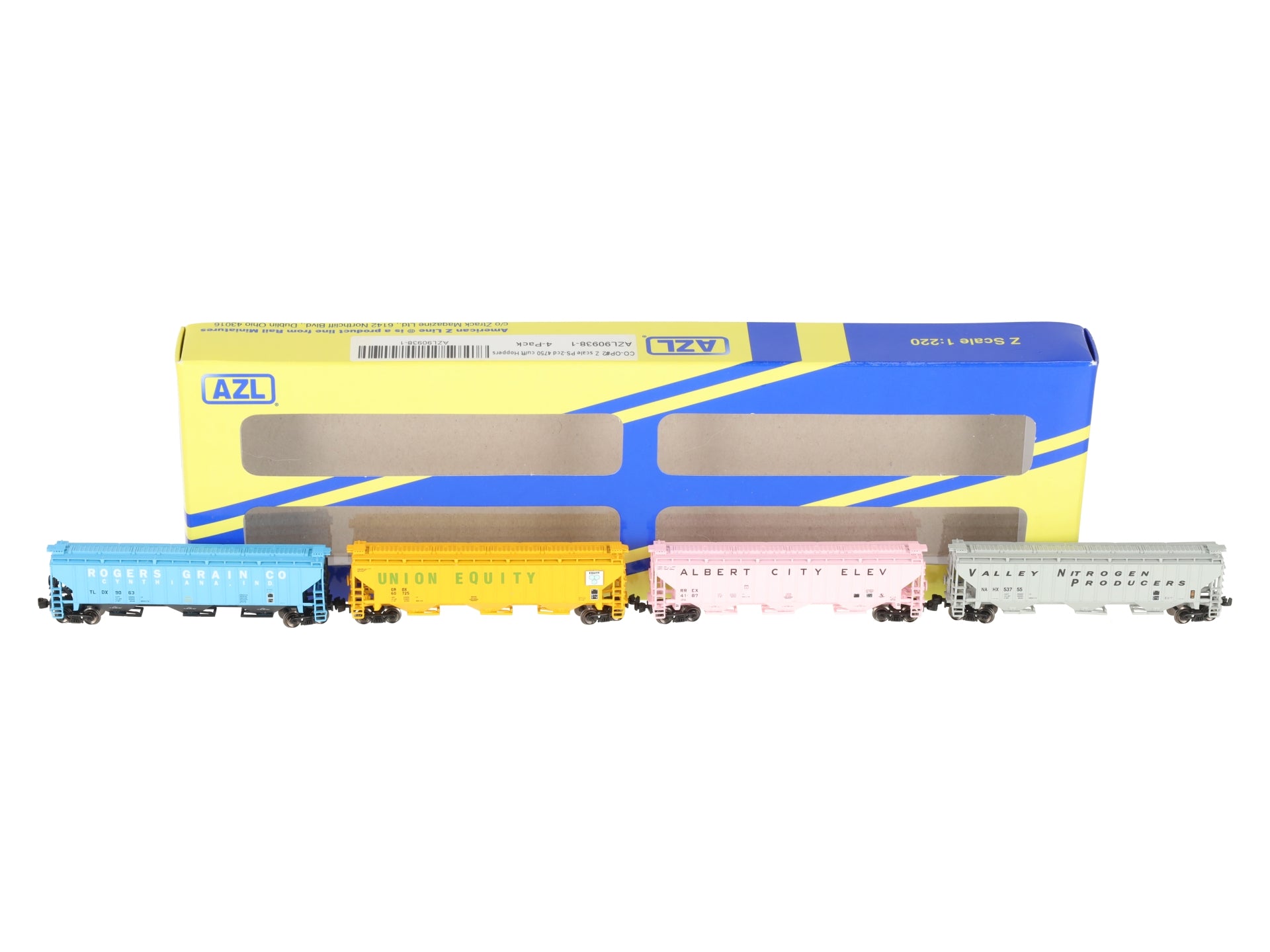 American Z-Line 90938-1 Z Co-Op PS-2cd Covered Hopper Set (Pack of 4) NIB