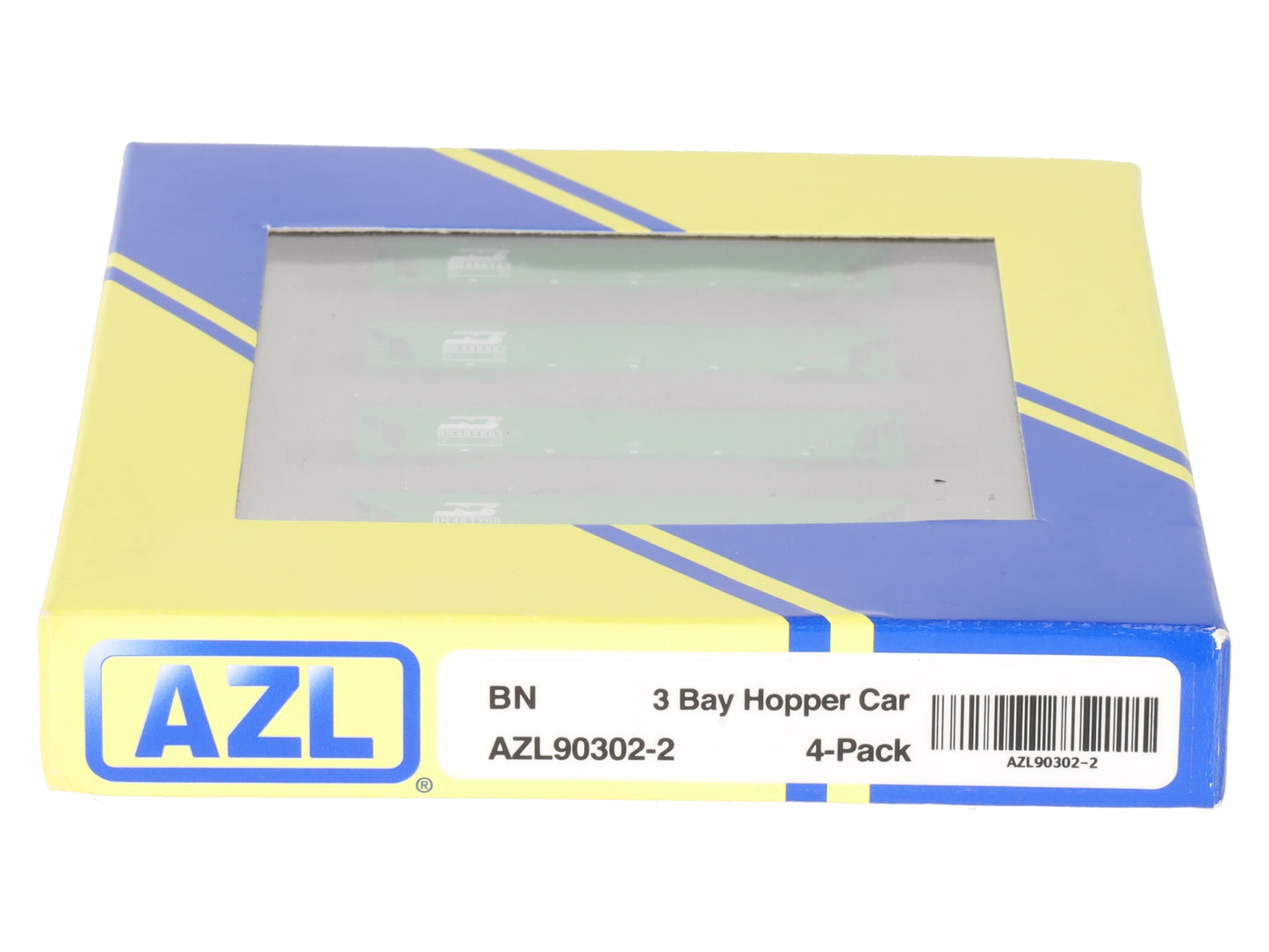 American Z-Line 90302-2 Z Scale BN 3 Bay Hopper Cars (Pack of 4) LN/Box