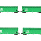 American Z-Line 90302-2 Z Scale BN 3 Bay Hopper Cars (Pack of 4) LN/Box