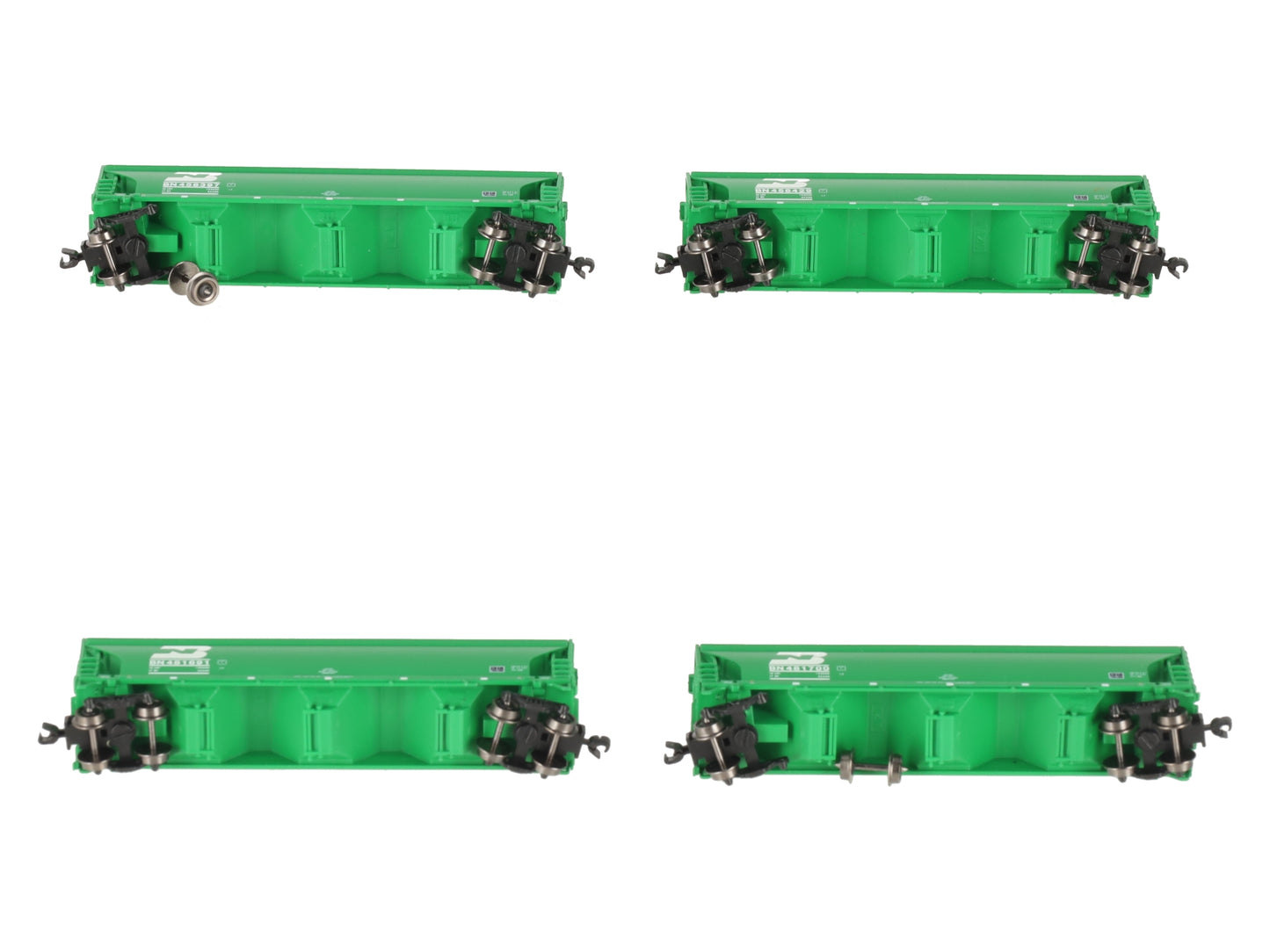 American Z-Line 90302-2 Z Scale BN 3 Bay Hopper Cars (Pack of 4) LN/Box
