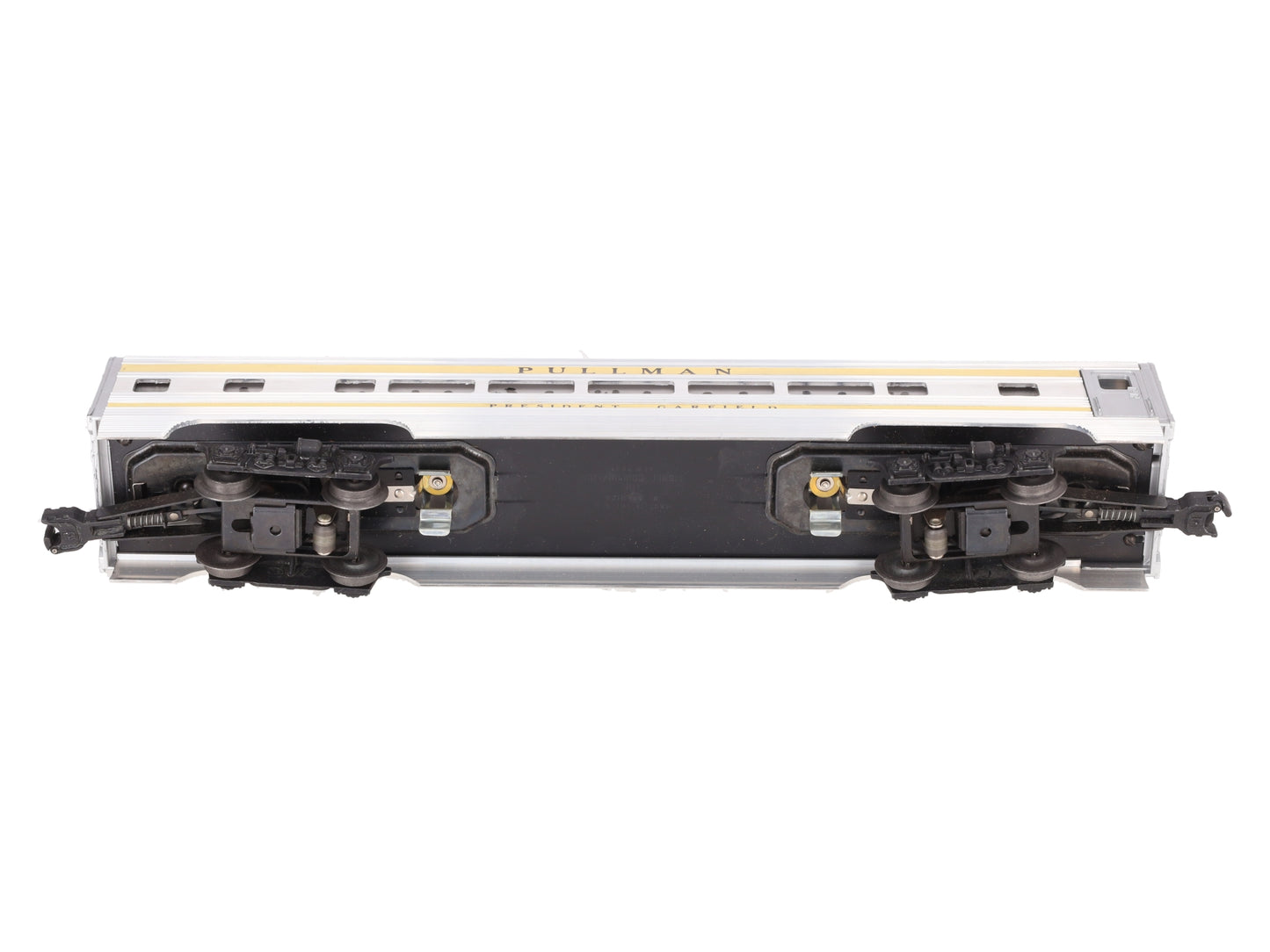 Lionel 2523 Vintage O President Garfield Gold Stripe Aluminum Pullman Car EX/Box