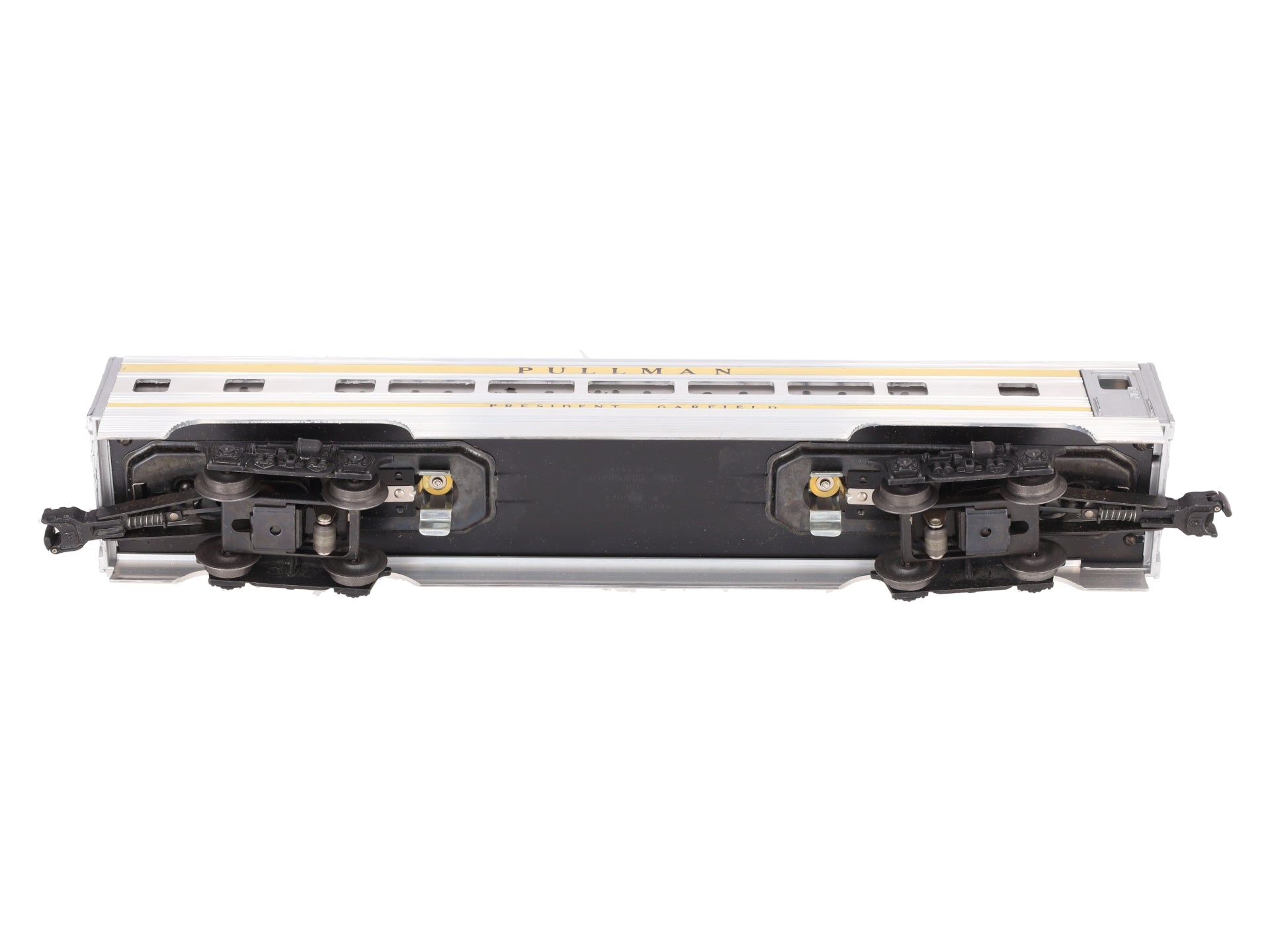 Lionel 2523 Vintage O President Garfield Gold Stripe Aluminum Pullman Car EX/Box