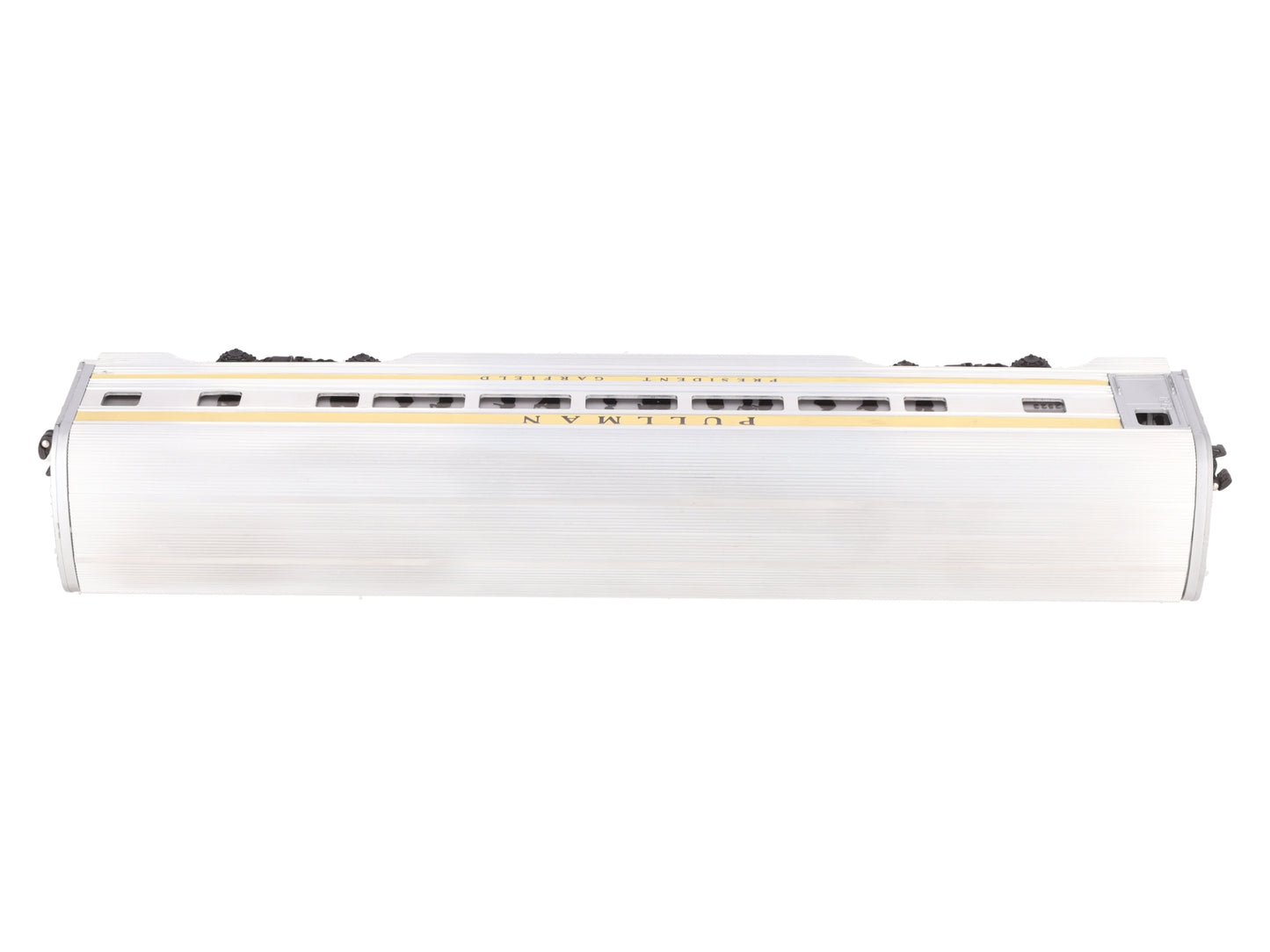 Lionel 2523 Vintage O President Garfield Gold Stripe Aluminum Pullman Car EX/Box