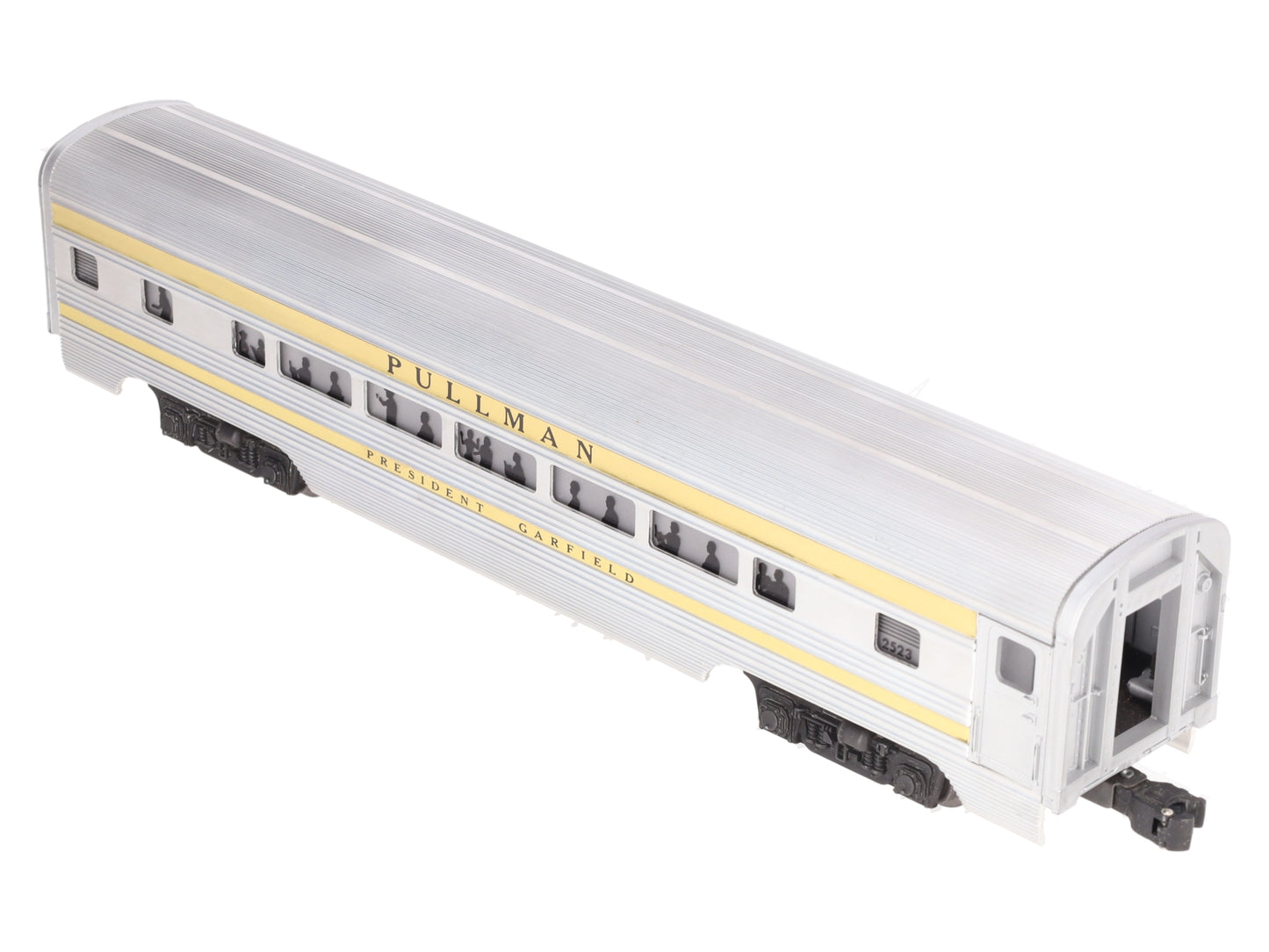 Lionel 2523 Vintage O President Garfield Gold Stripe Aluminum Pullman Car EX/Box