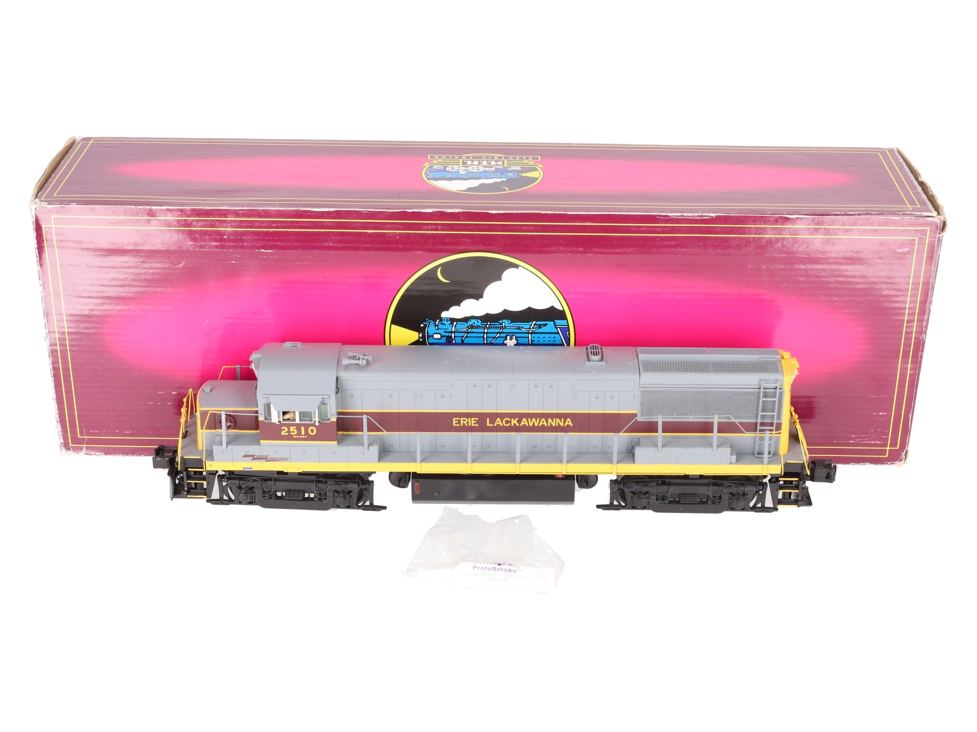 MTH 20-2963-1 O Scale Erie Lackawanna U25B Diesel Engine w/PS 2.0 #2510 EX/Box