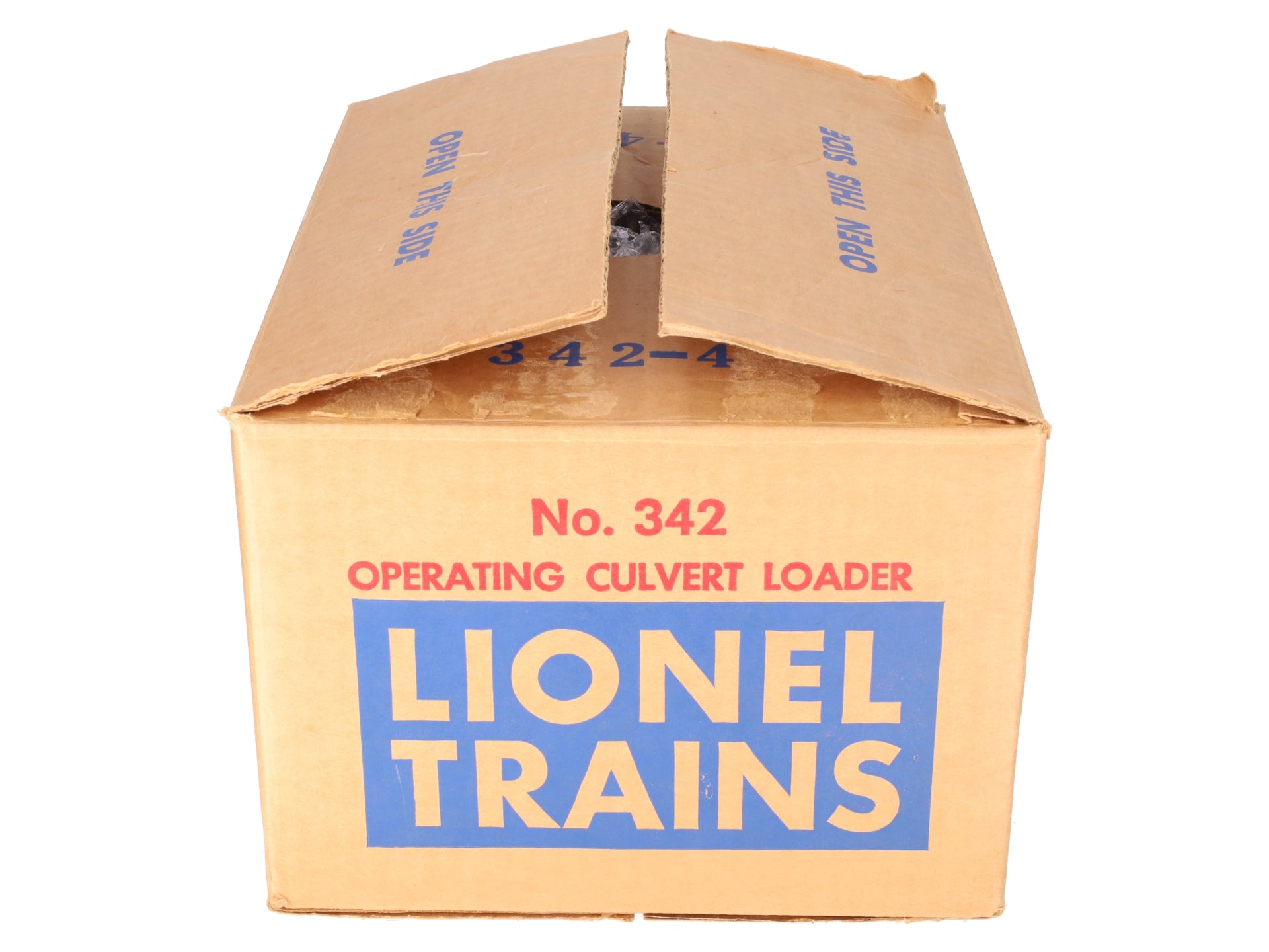 Lionel 342 Vintage O Motorized Operating Culvert Loader with Car VG/Box