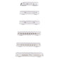 Kato 106-090 N CB&Q EMD E5A Diesel & Silver Streak Zephyr Passenger Set EX/Box