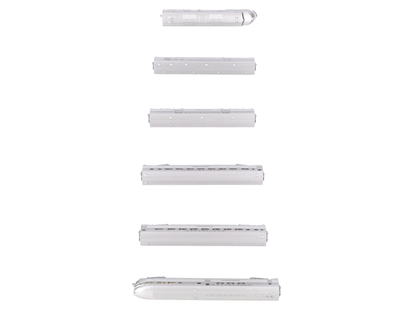 Kato 106-090 N CB&Q EMD E5A Diesel & Silver Streak Zephyr Passenger Set EX/Box