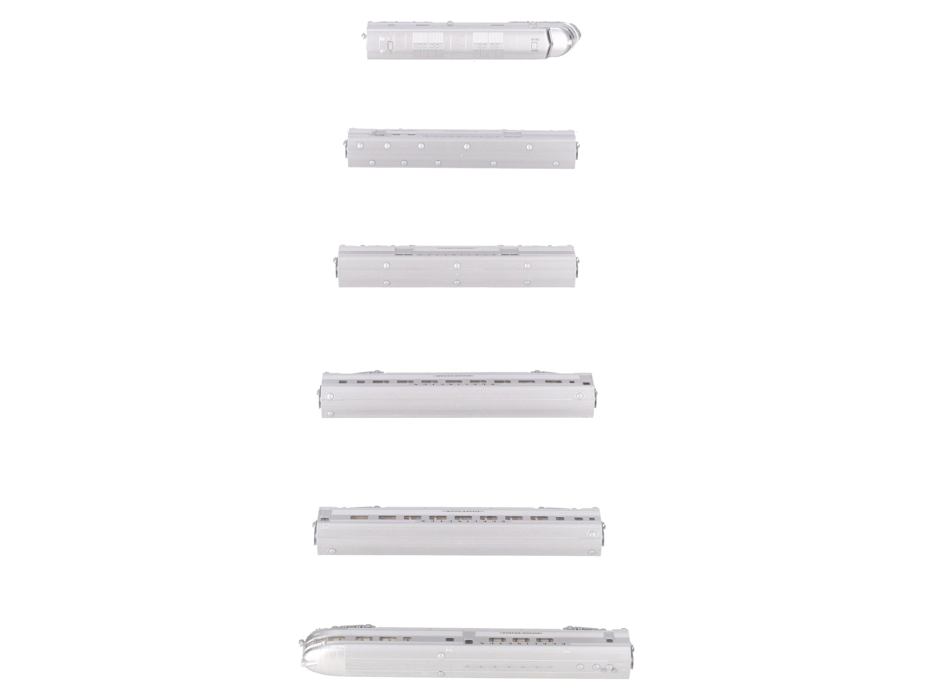 Kato 106-090 N CB&Q EMD E5A Diesel & Silver Streak Zephyr Passenger Set EX/Box