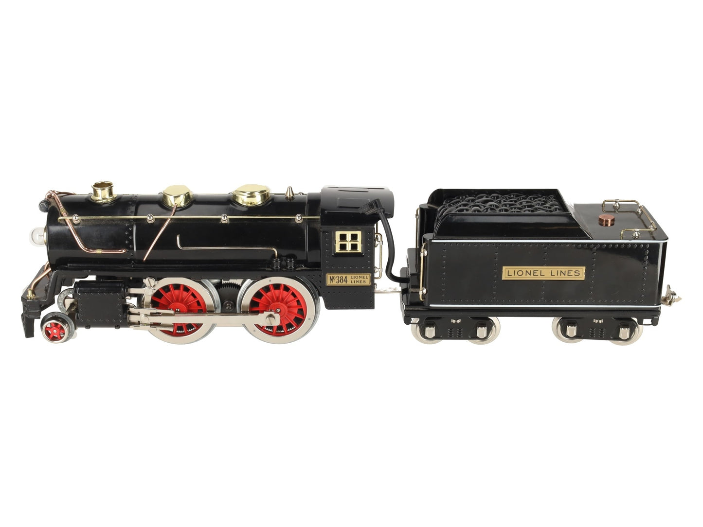 MTH 10-1212-1 Std. Gauge Tinplate No. 384 Steam Locomotive & Tender w/PS2 EX