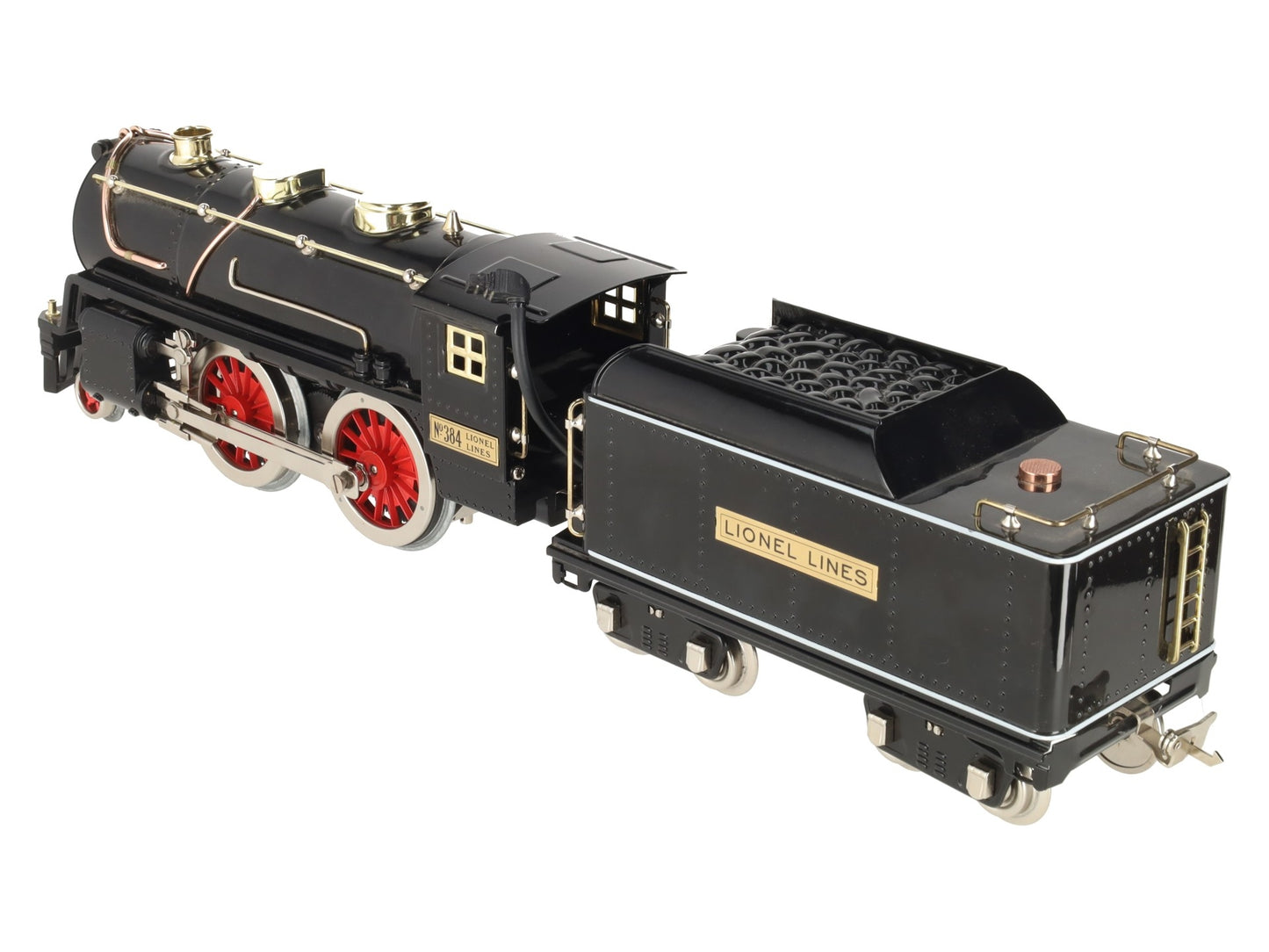MTH 10-1212-1 Std. Gauge Tinplate No. 384 Steam Locomotive & Tender w/PS2 EX