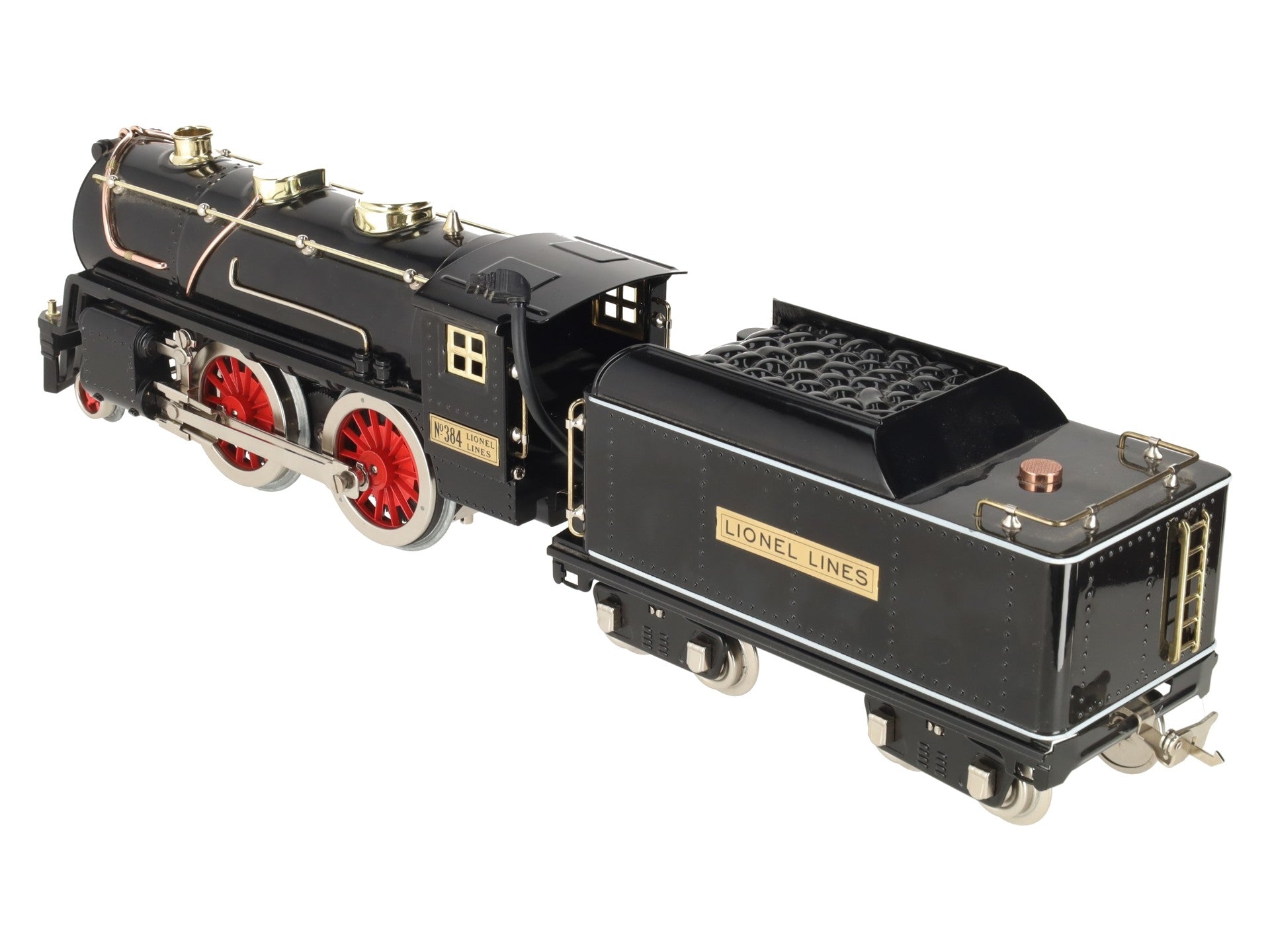 MTH 10-1212-1 Std. Gauge Tinplate No. 384 Steam Locomotive & Tender w/PS2 EX