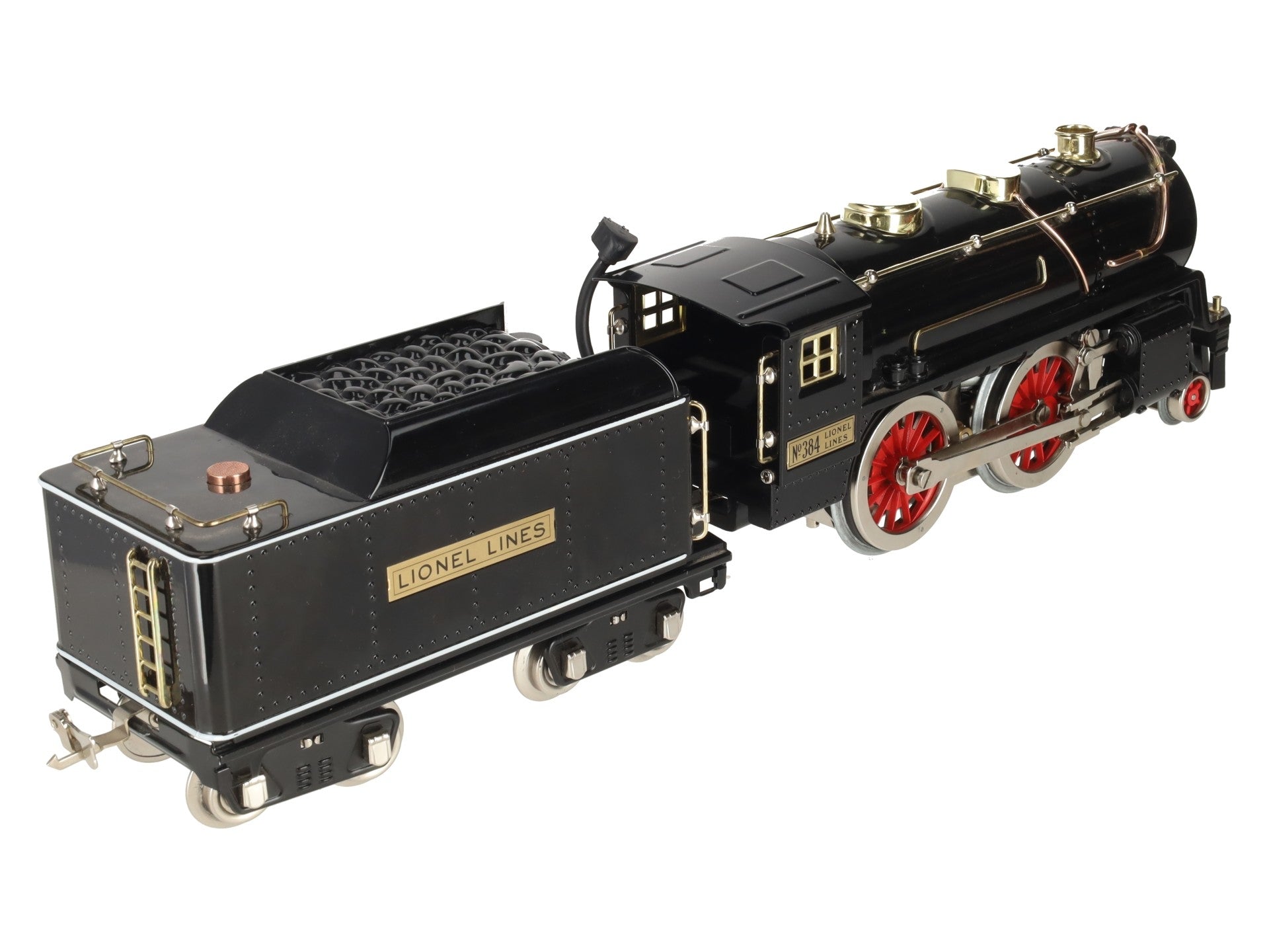 MTH 10-1212-1 Std. Gauge Tinplate No. 384 Steam Locomotive & Tender w/PS2 EX