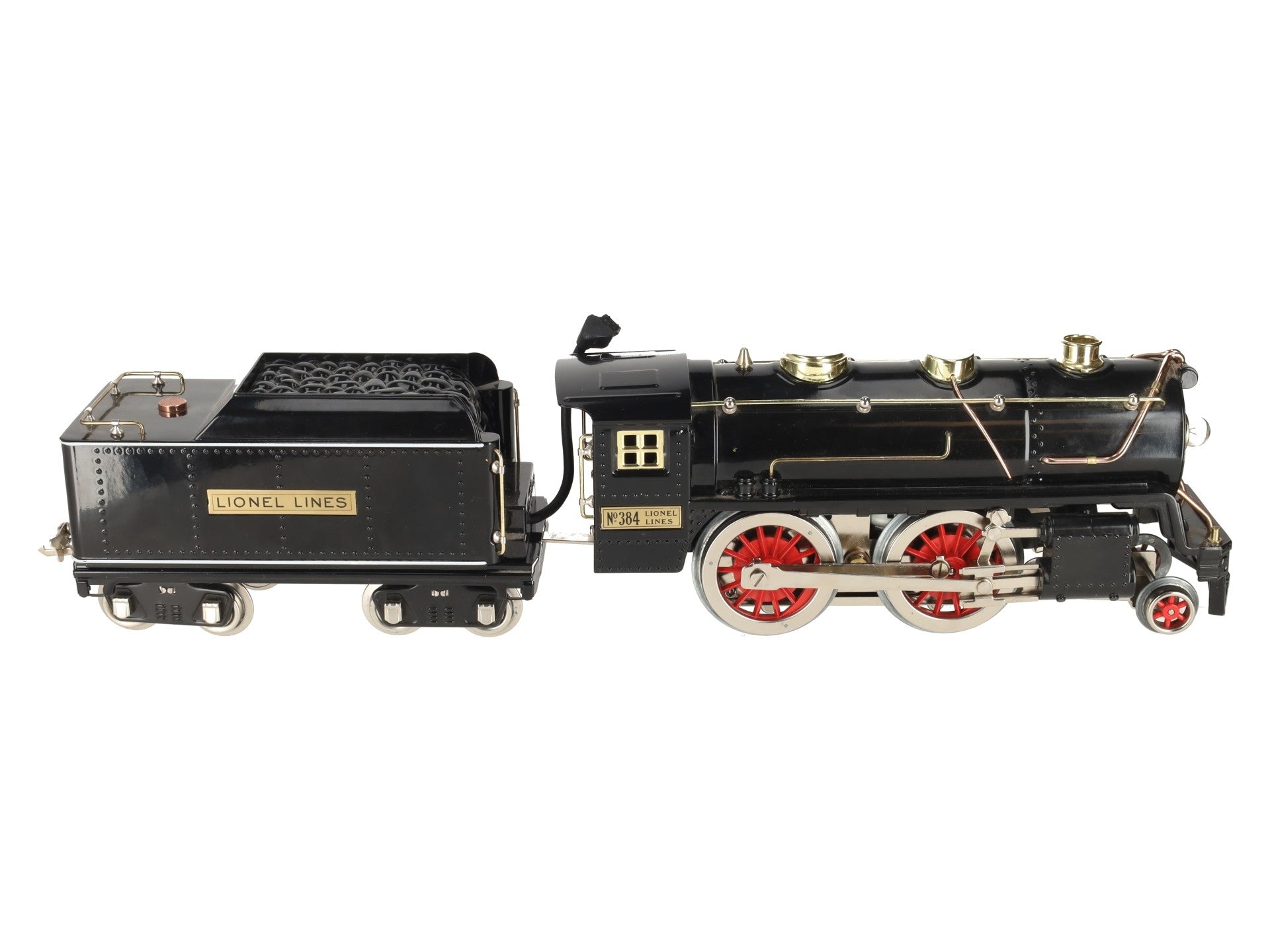 MTH 10-1212-1 Std. Gauge Tinplate No. 384 Steam Locomotive & Tender w/PS2 EX